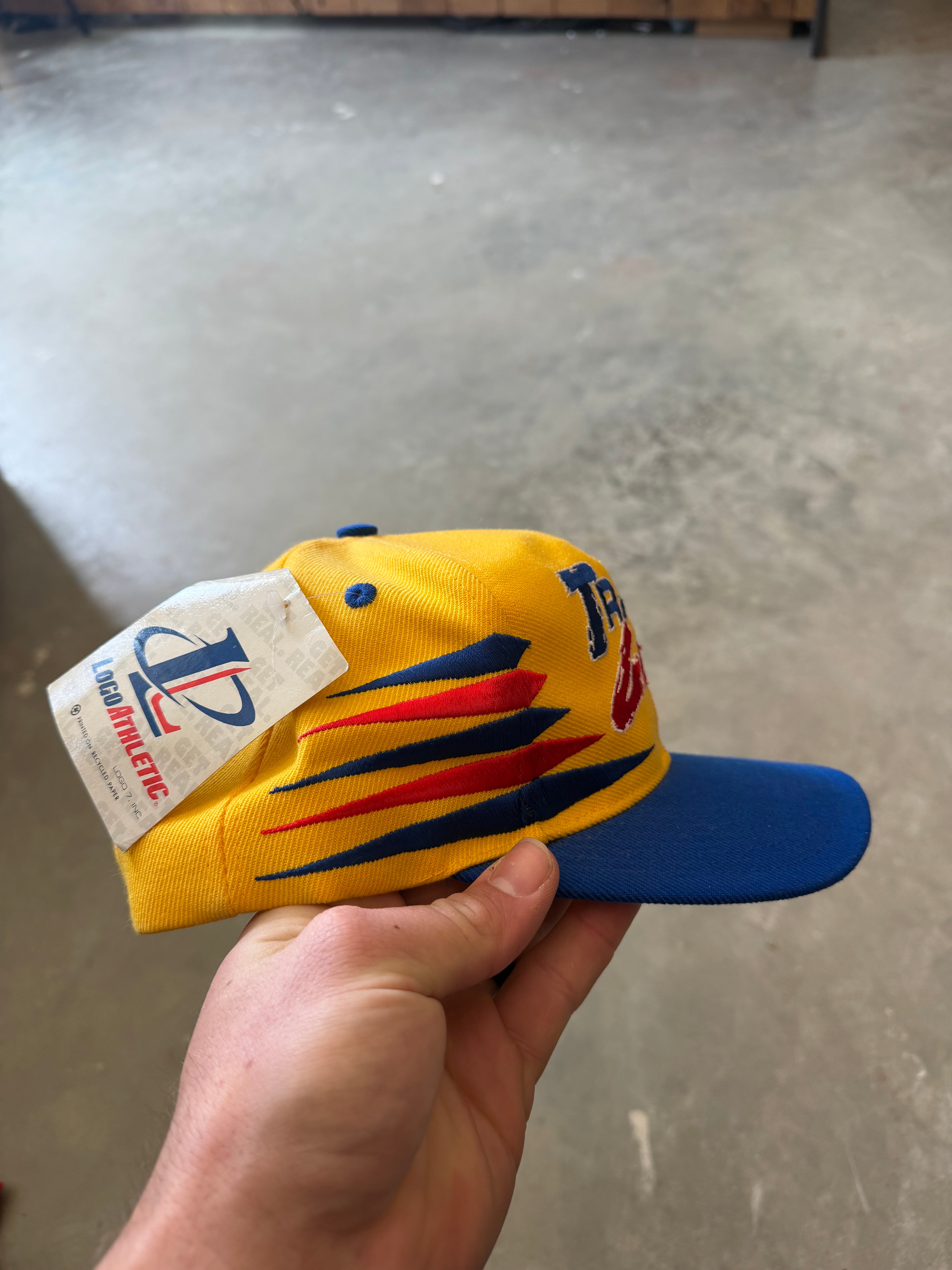 1990s Track Gear Logo Athletic SnapBack Hat