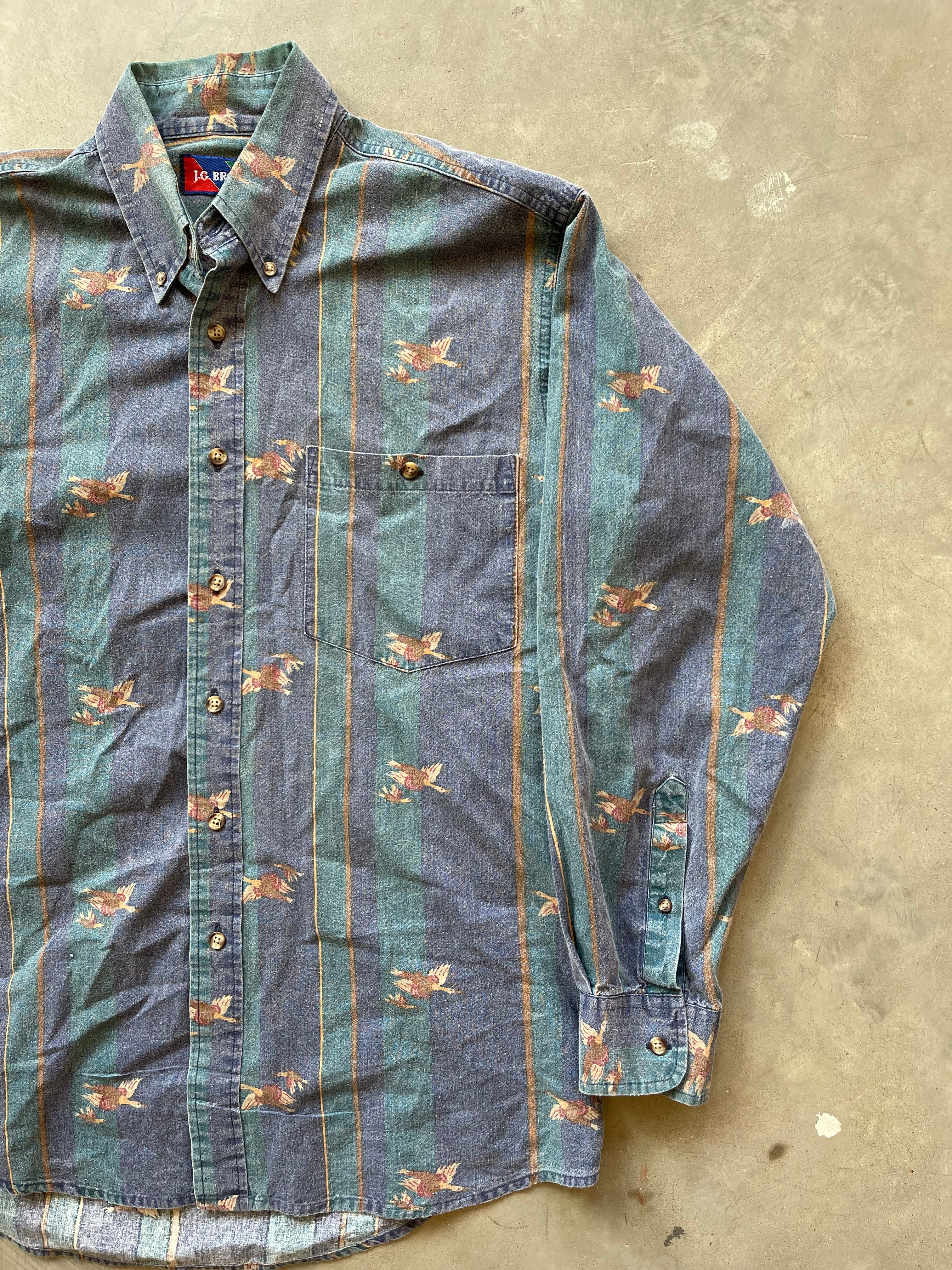 1990’s J.G. Brown Duck Button-Up Shirt (M)