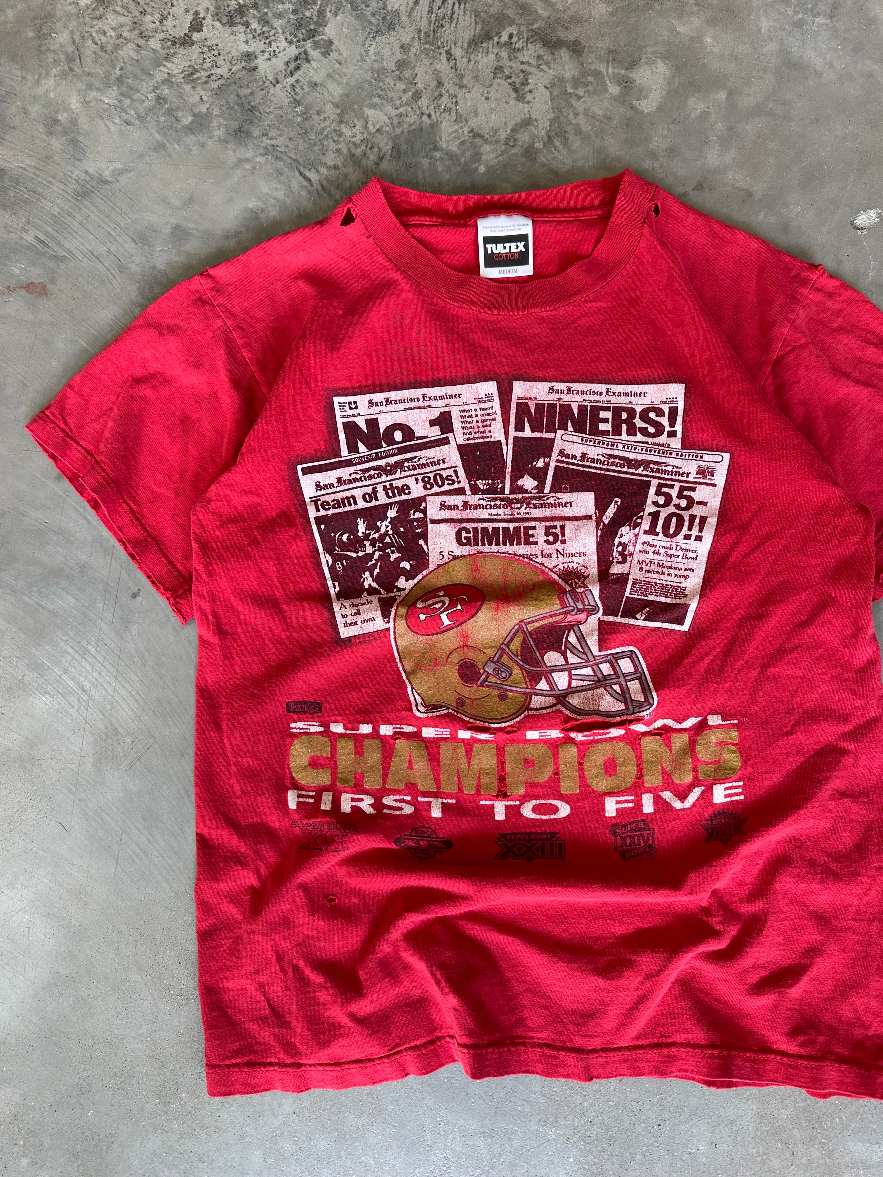 1990s Distressed SF Niners T-Shirt (S)