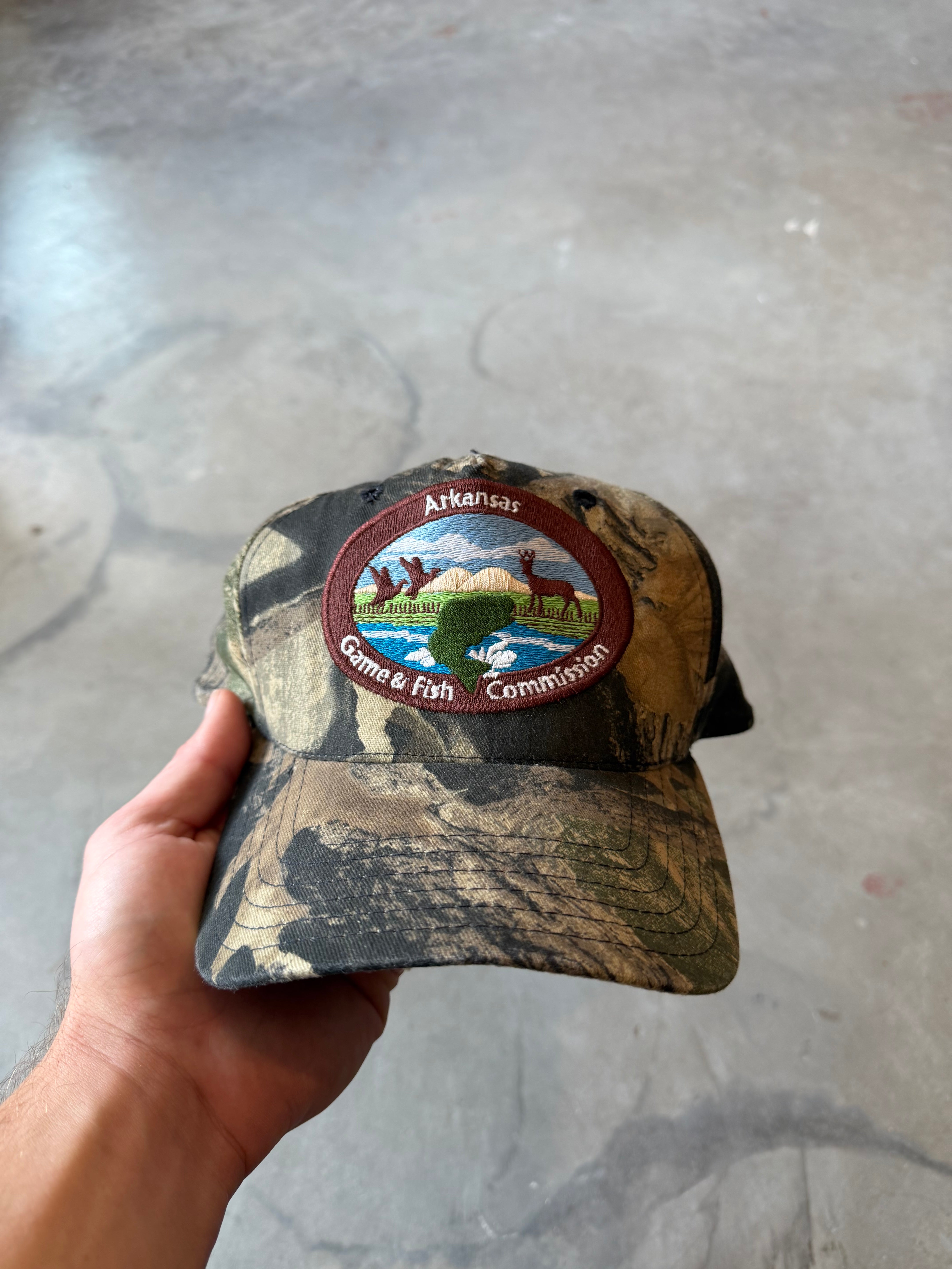 1990s Arkansas Game & Fish Commission Camo Hat