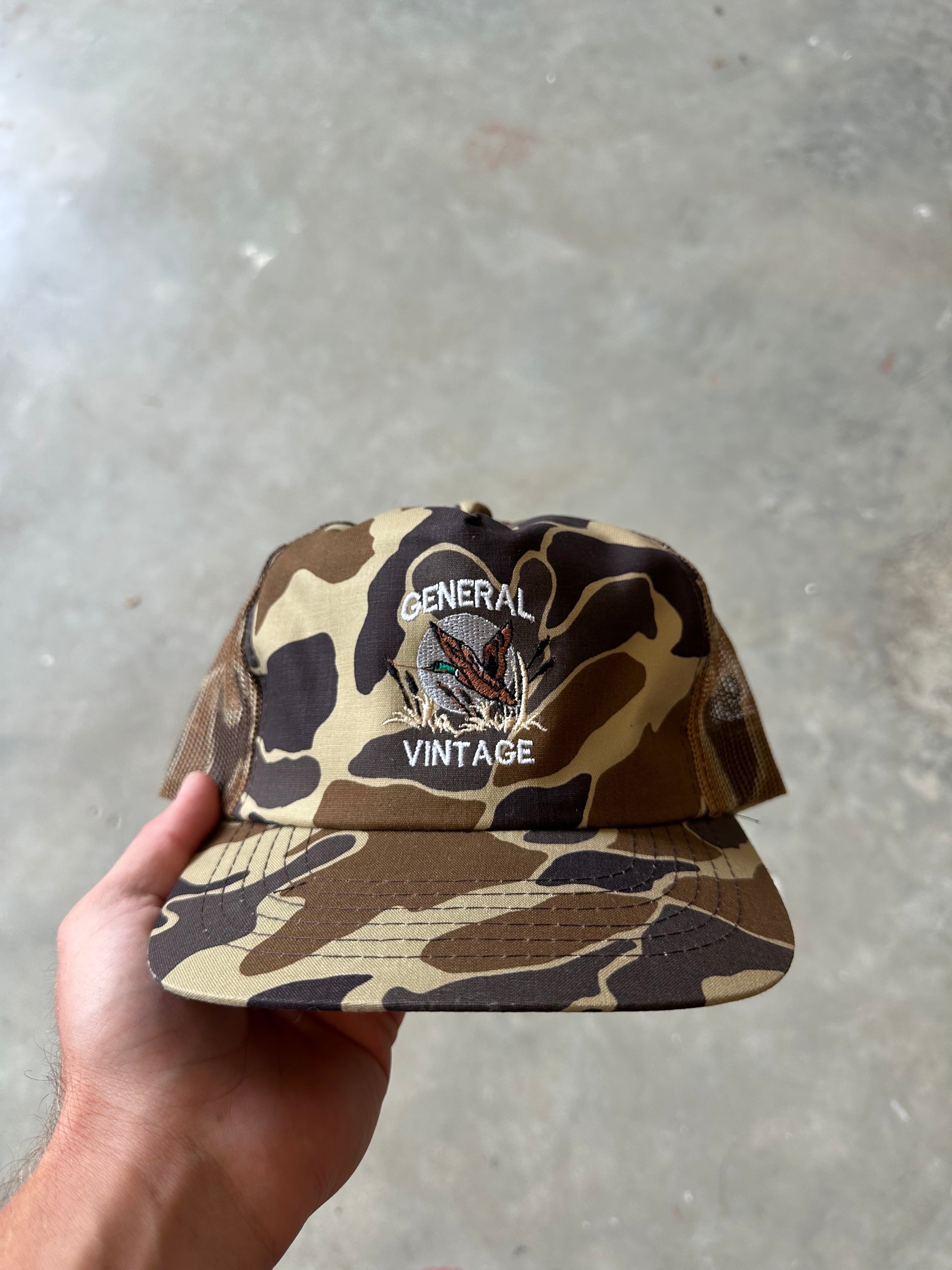 General Vintage Mallard Camo Trucker Hat