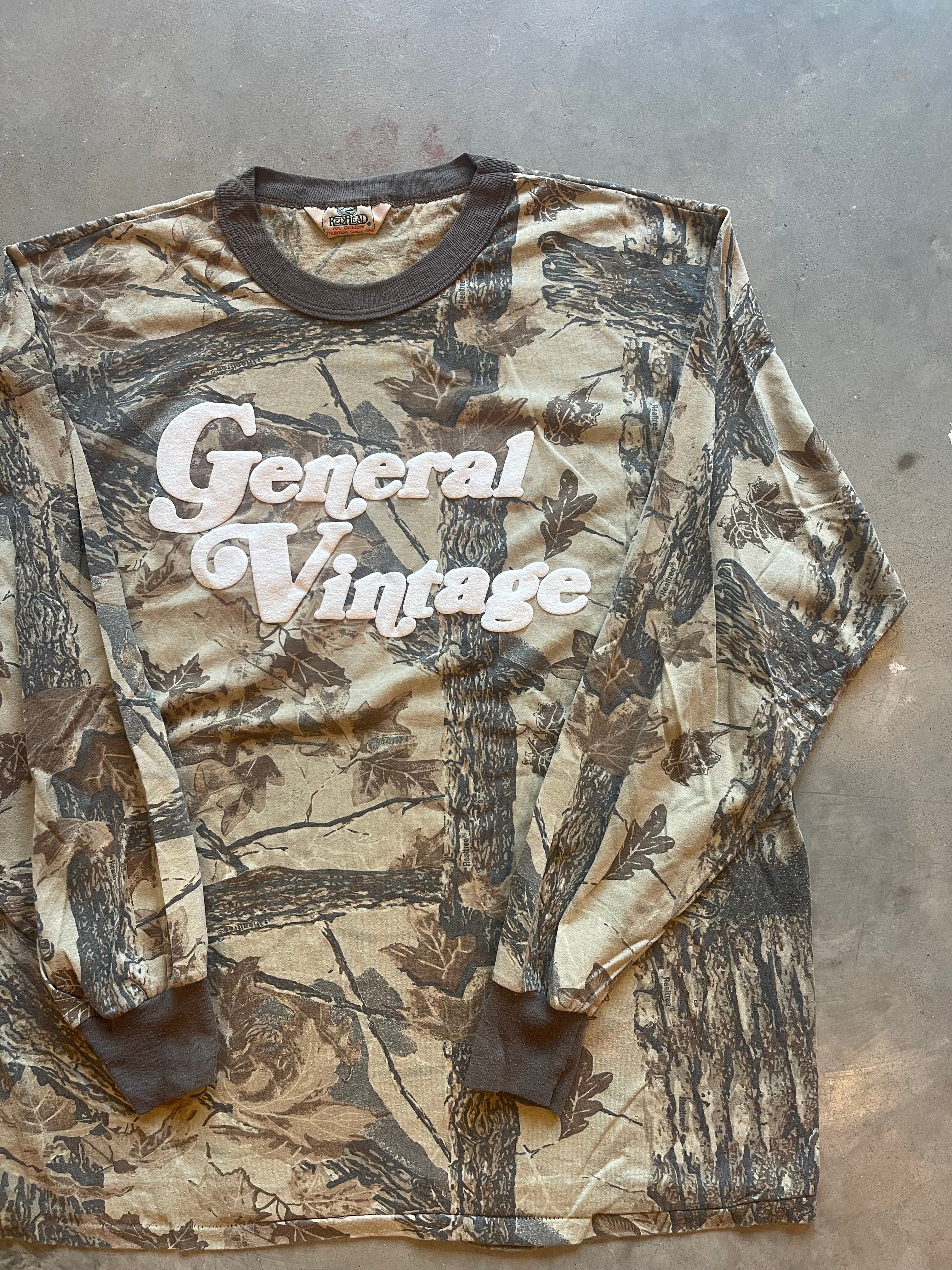 General Vintage Camo Puff Print Shirt (L)