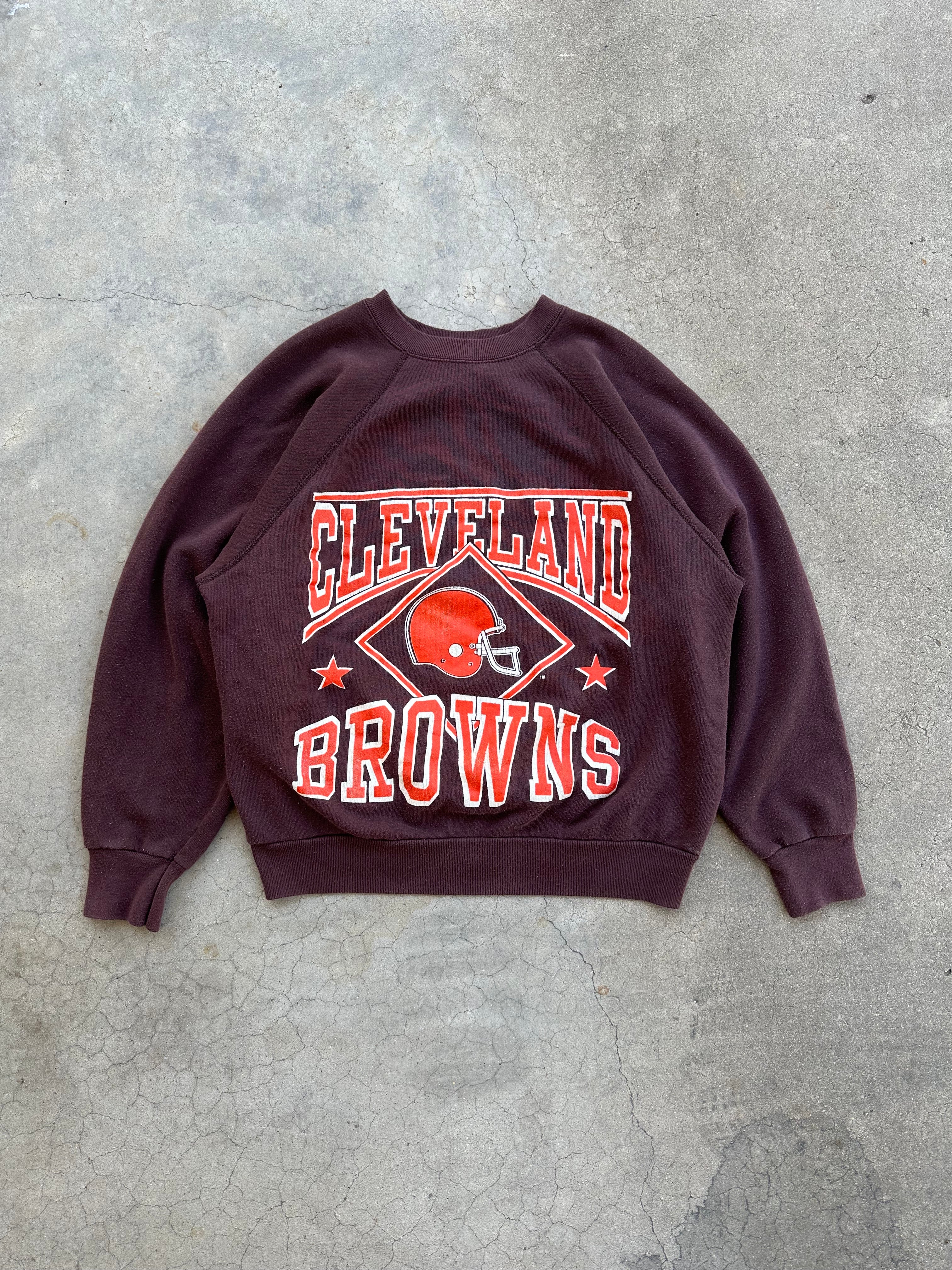 1980s Cleveland Browns Raglan Crewneck (S/M)