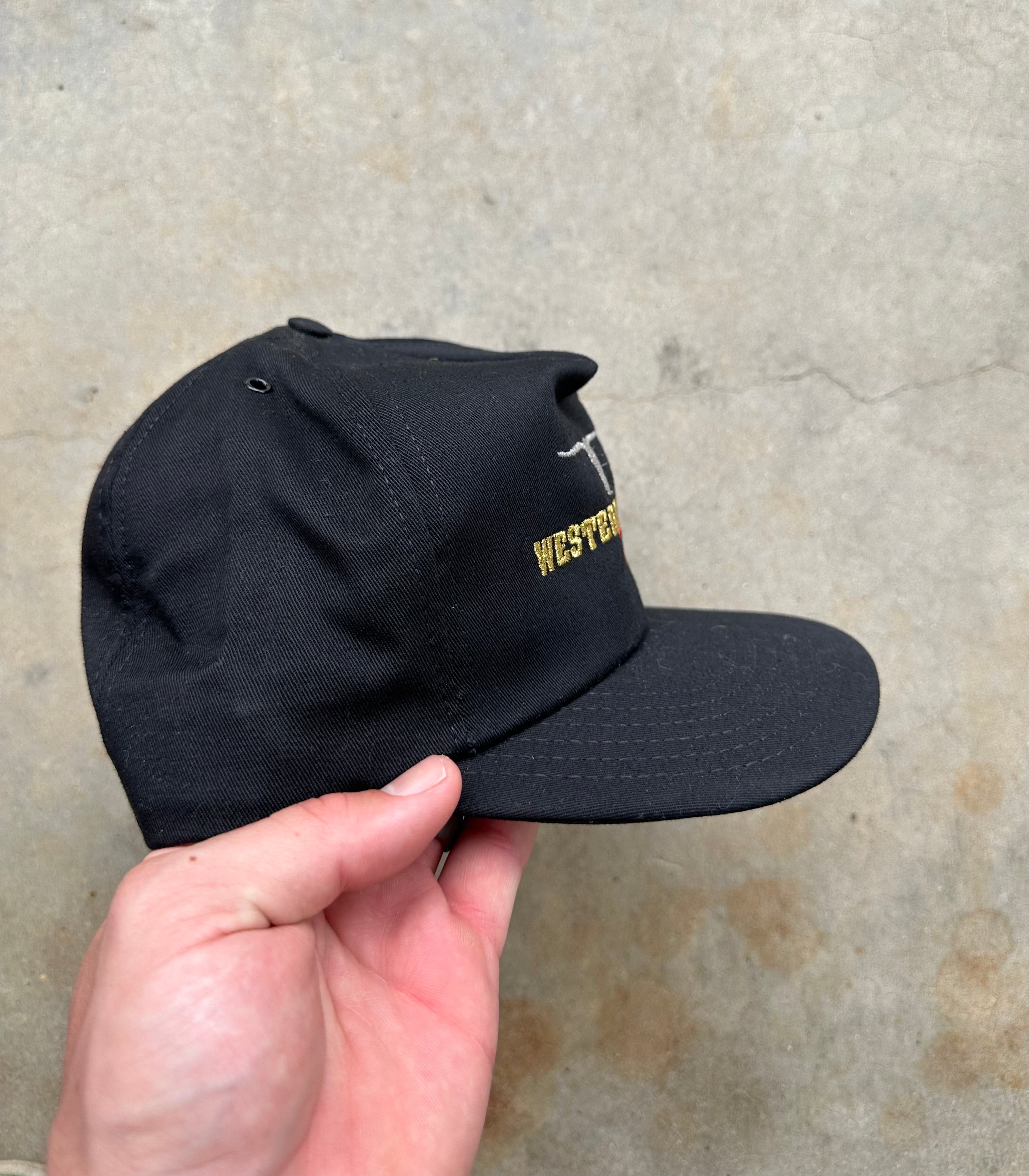 1990s Western Steer Racing Snapback