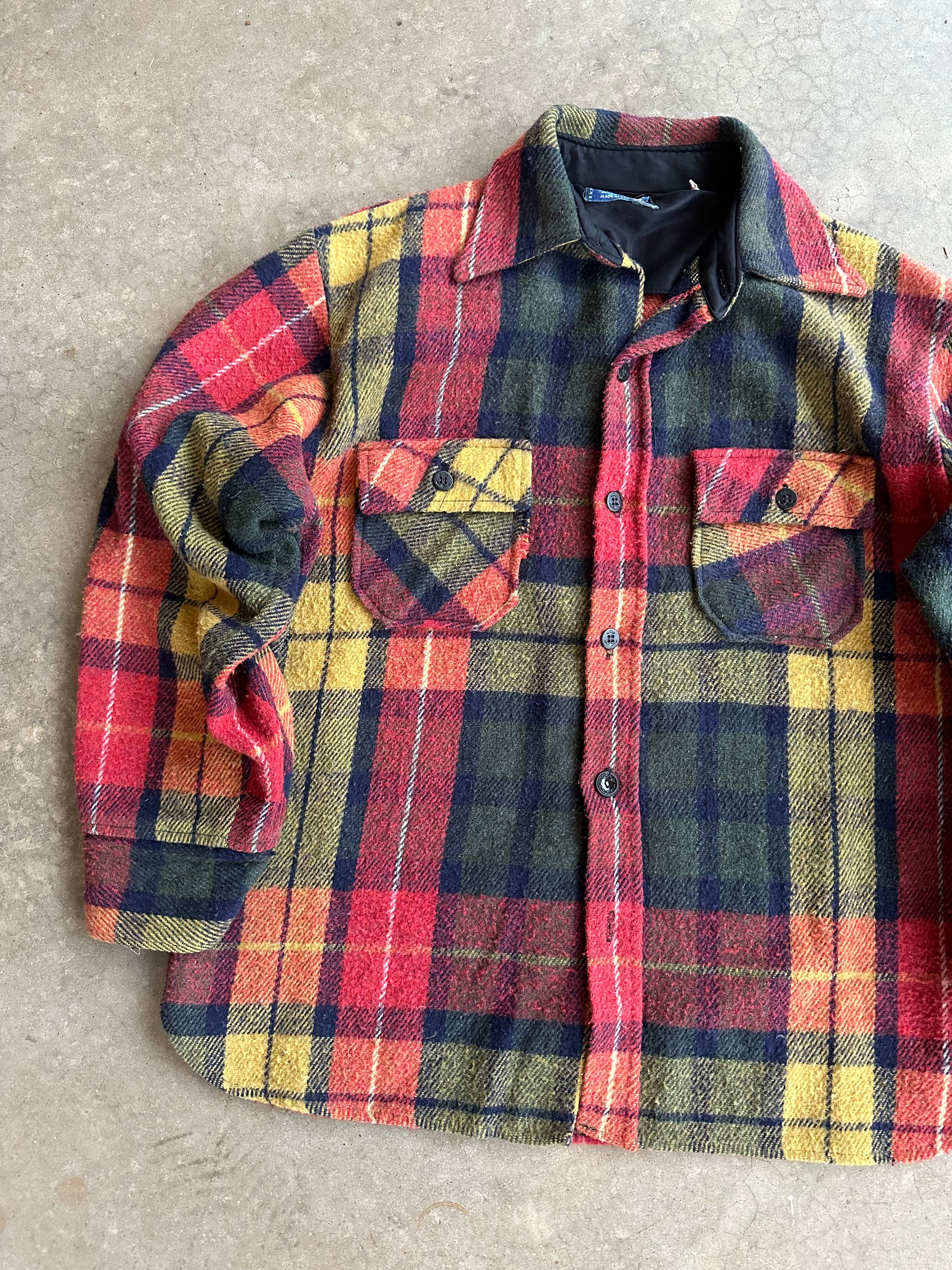 1970s Brewster Thick Wool Flannel (L)