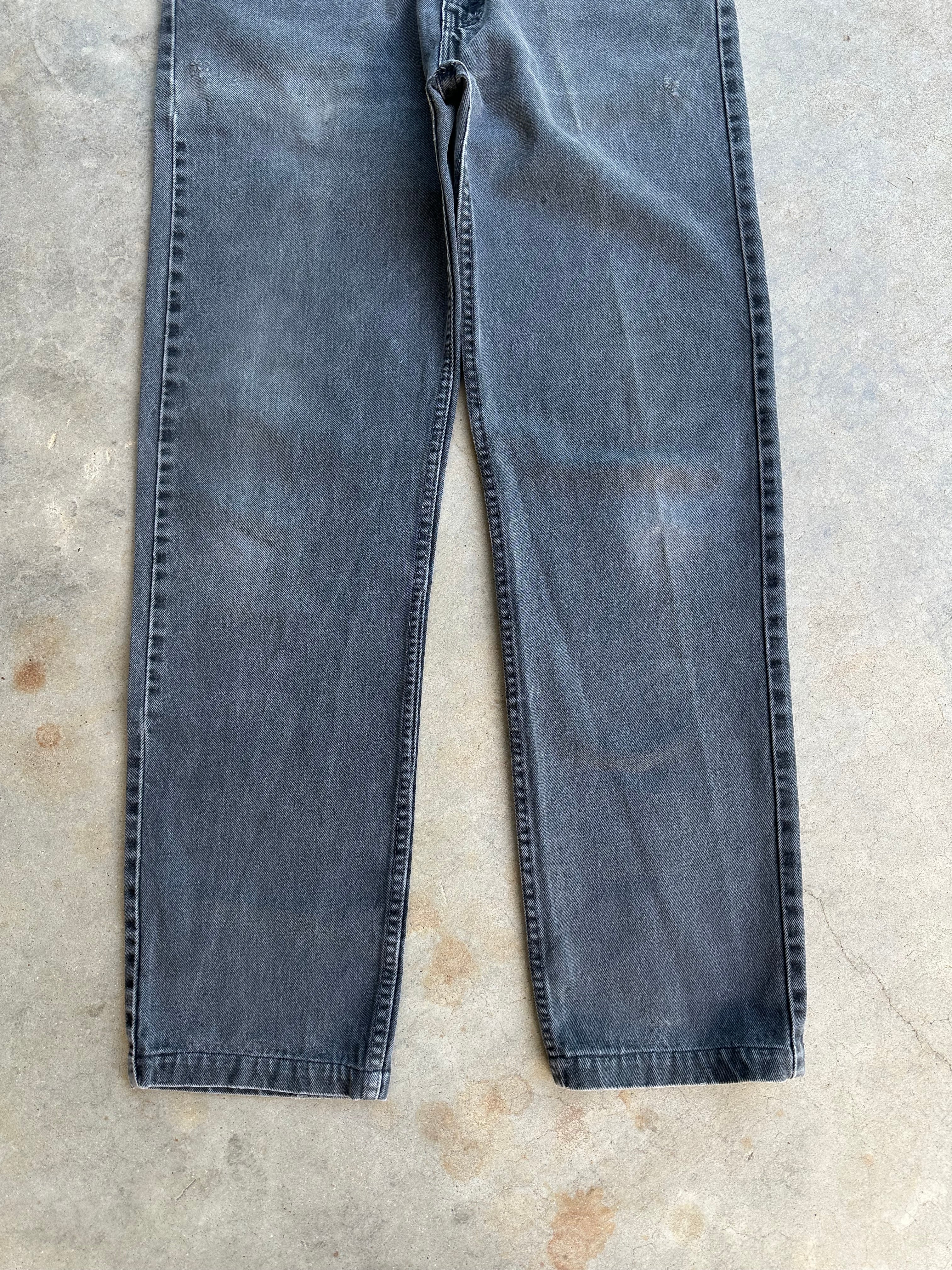 1990s Levi’s 505 Faded Black Denim Jeans (35"x32")