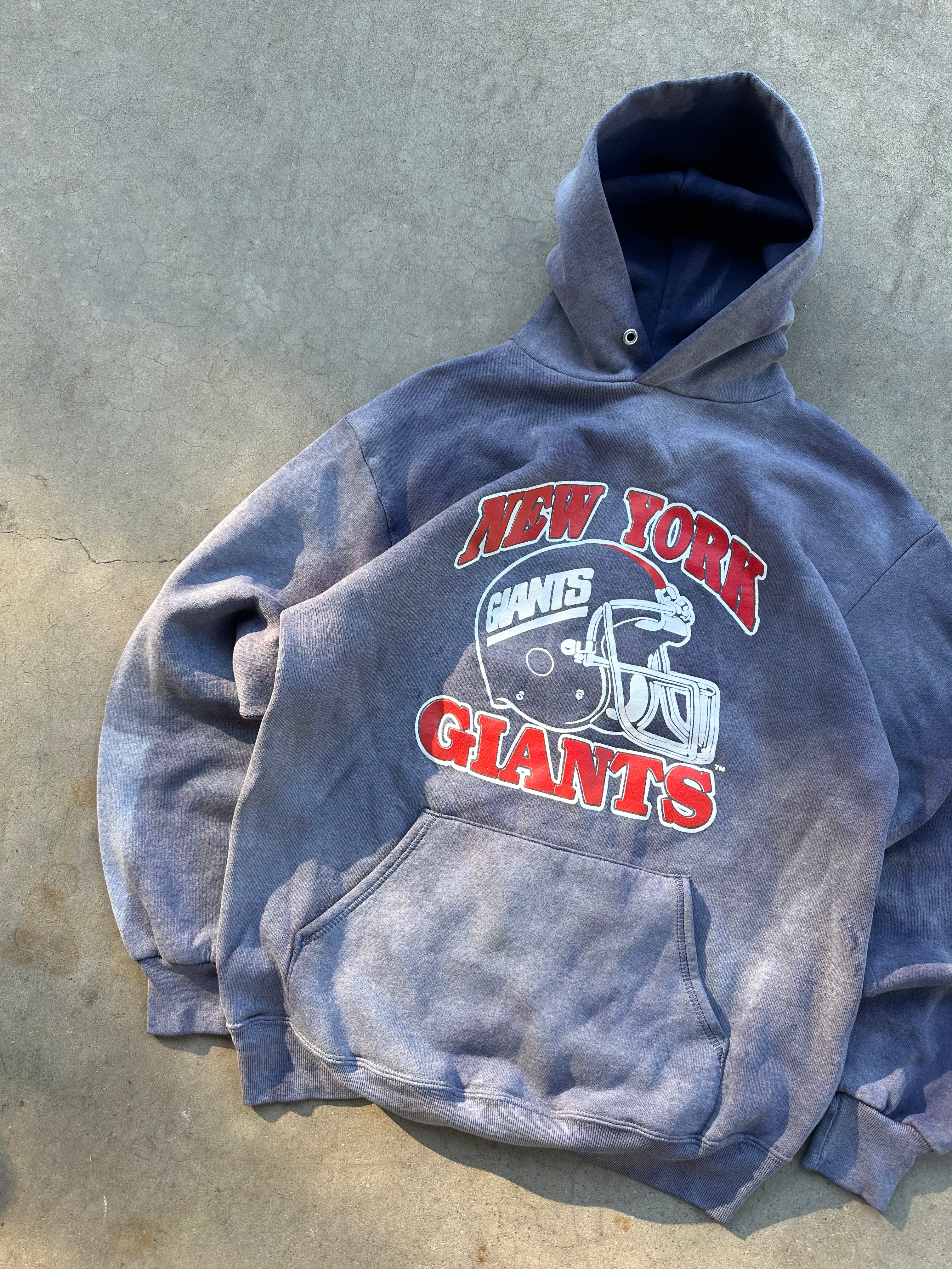 1990s Sunfaded New York Giants Hoodie (M)