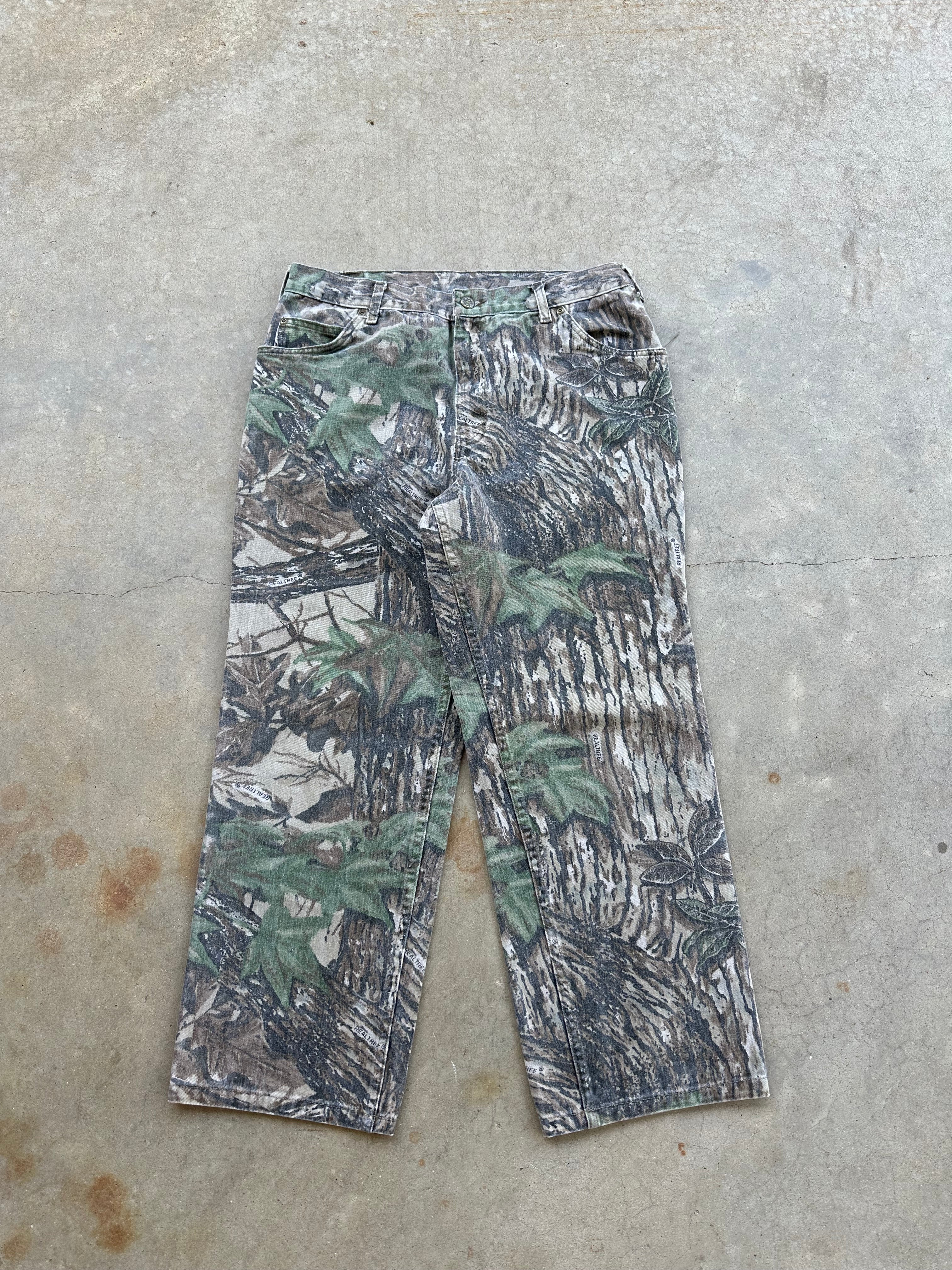 1990s Realtree Camo Denim Pants (32” x 27”)