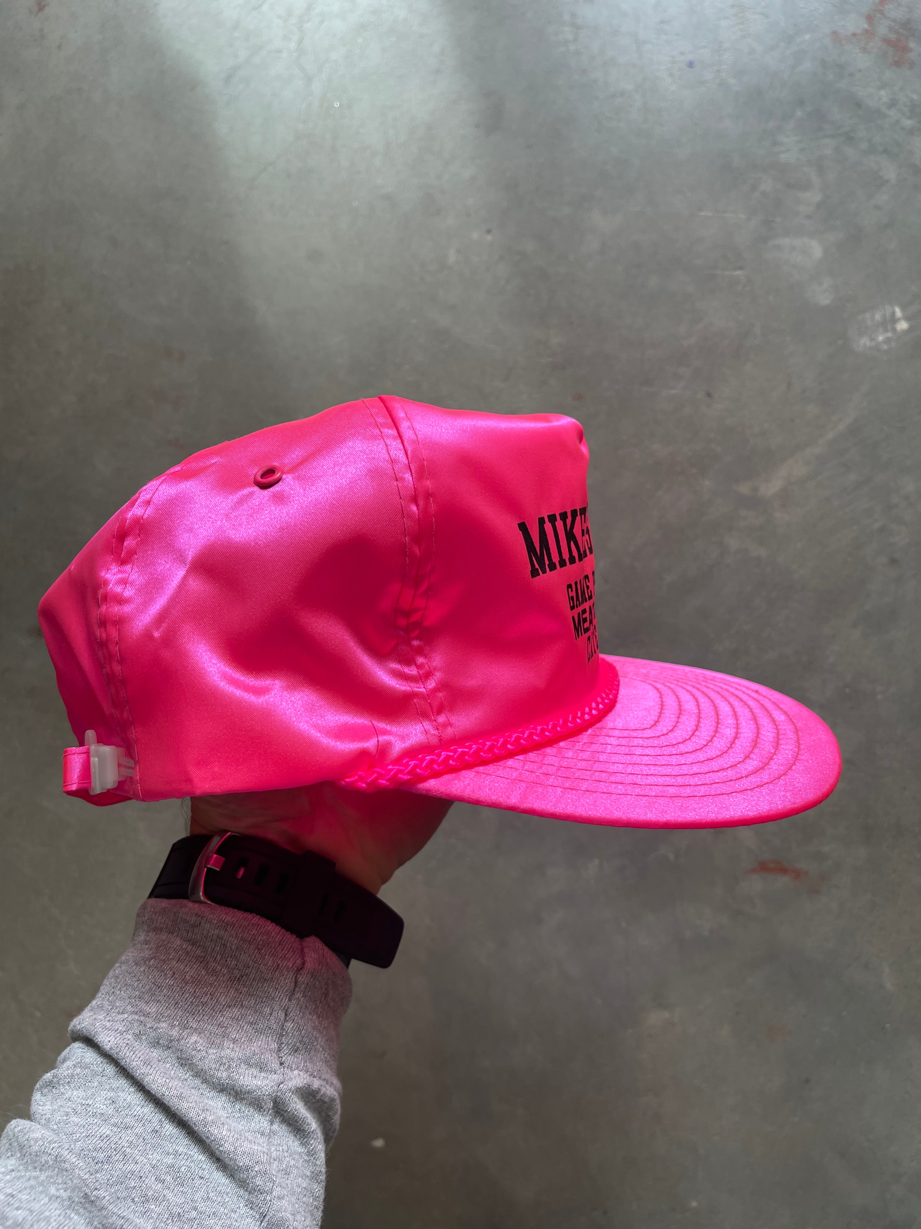 Vintage Neon Mike’s Foods Nylon Rope Hat