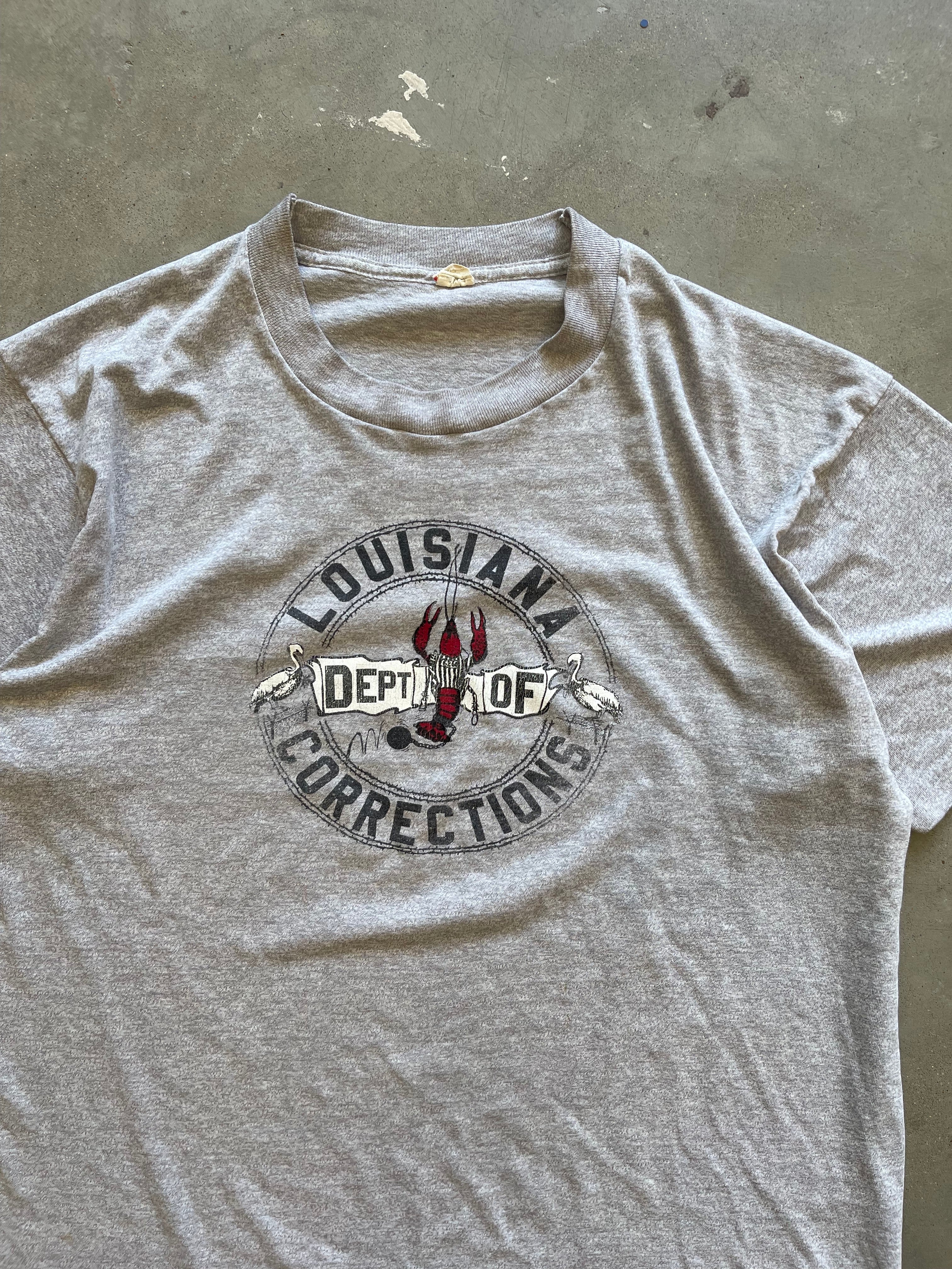 Vintage Louisiana Department Of Corrections T-Shirt (L)