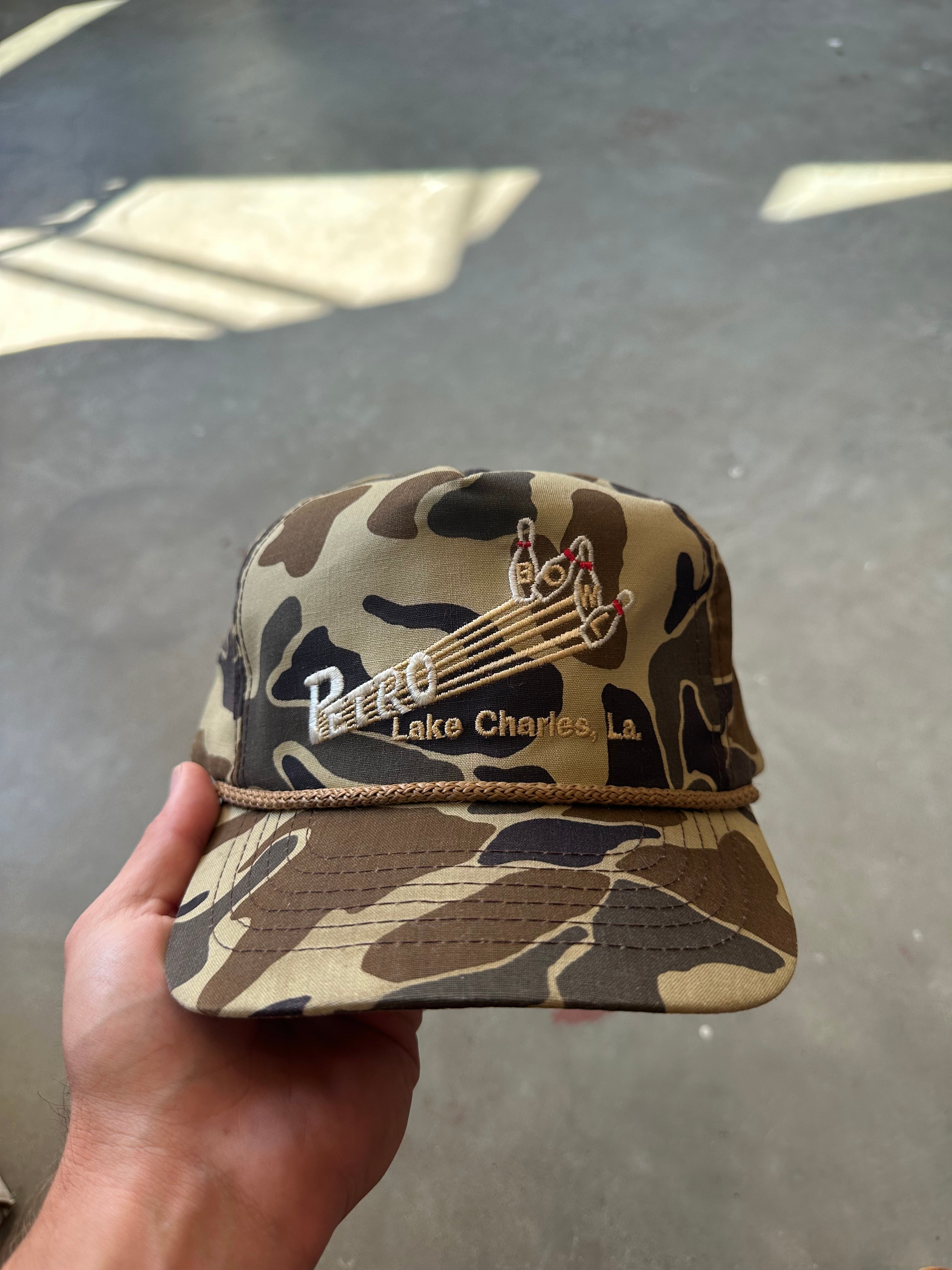 Vintage Petro Bowling Lake Charles Louisiana Trucker Hat