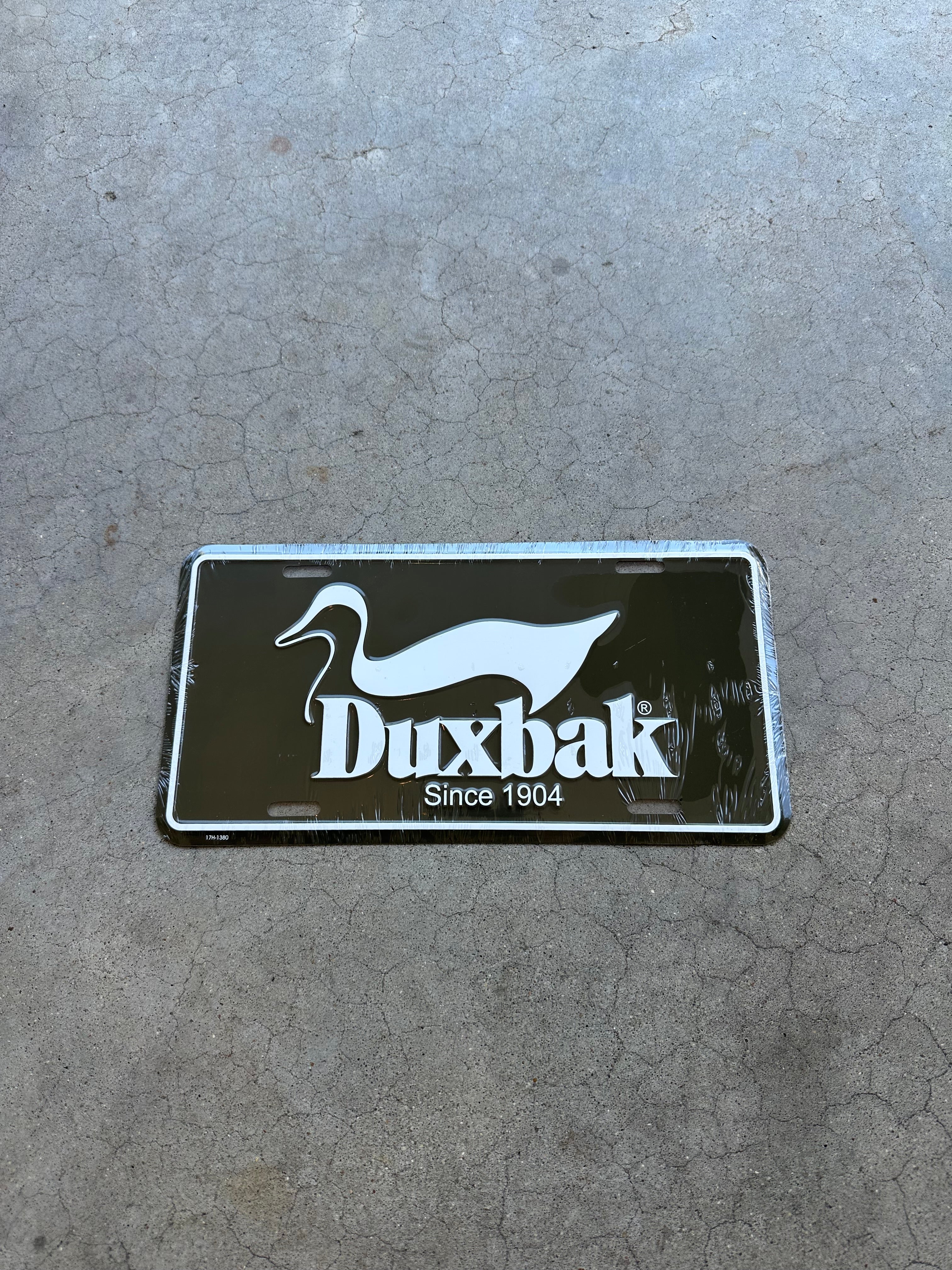 Duxbak License Plate