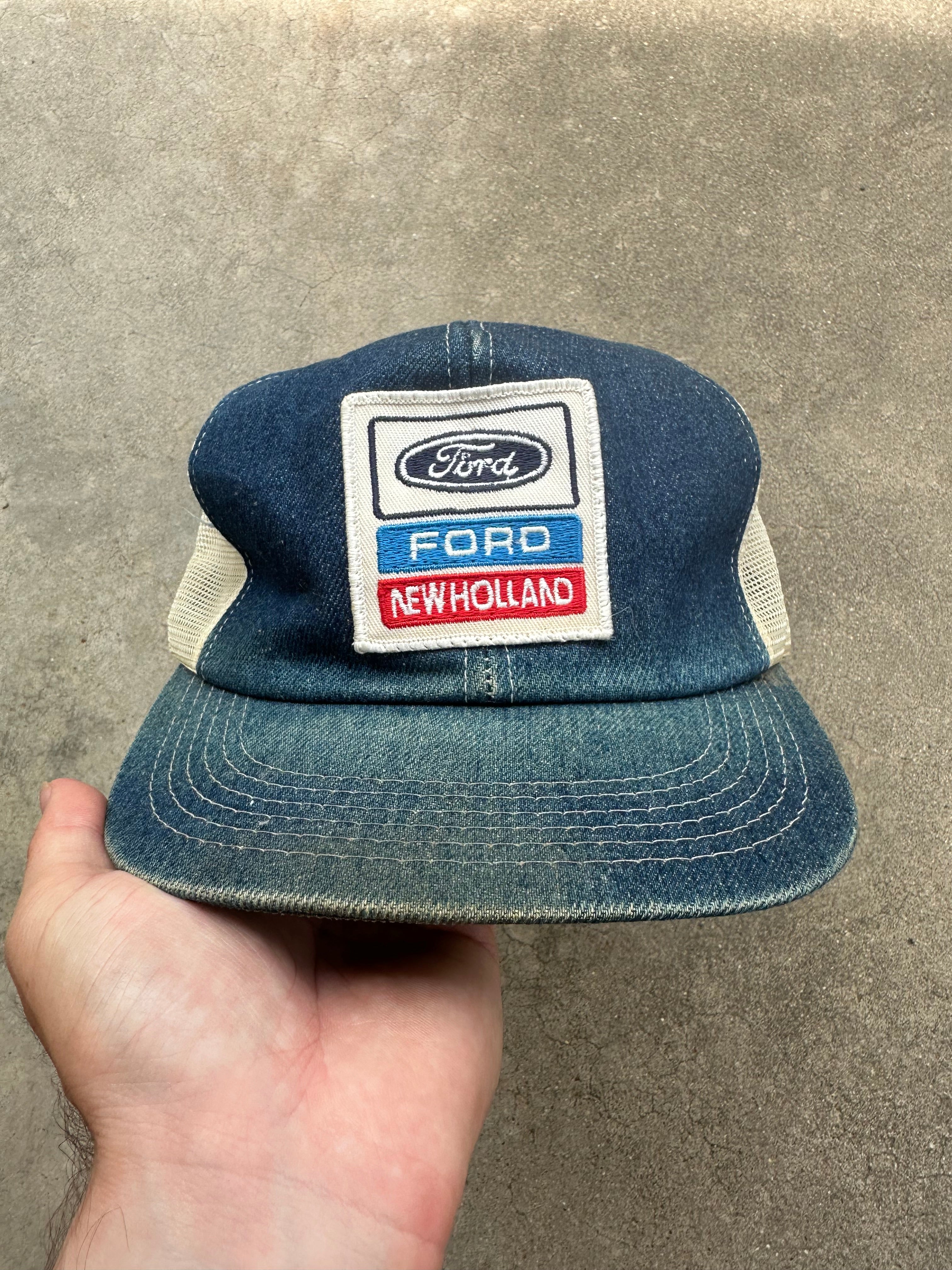 Vintage Denim Ford New Holland Snapback Hat