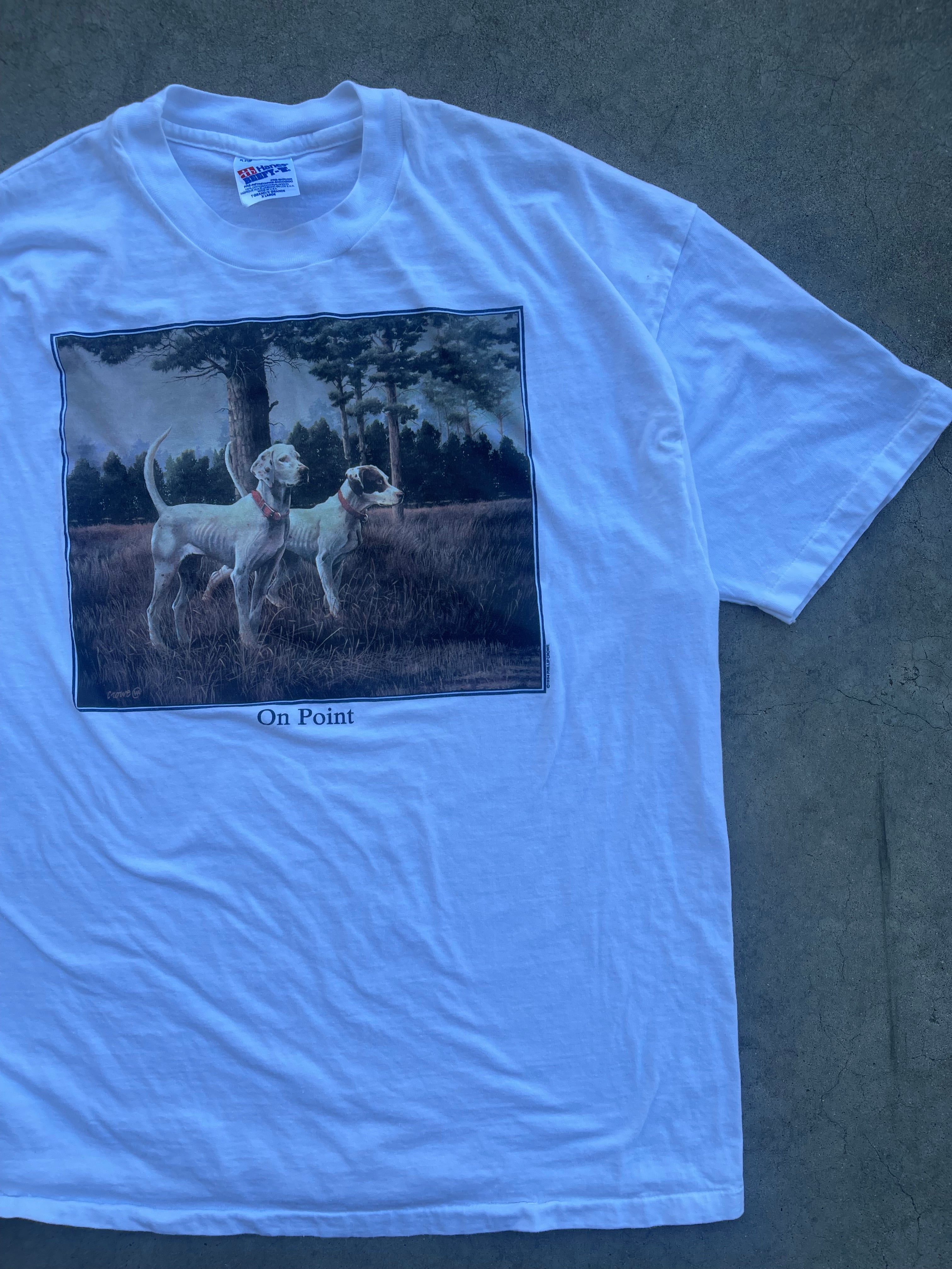 Vintage Pointers Hunting Dogs T-Shirt (XL)