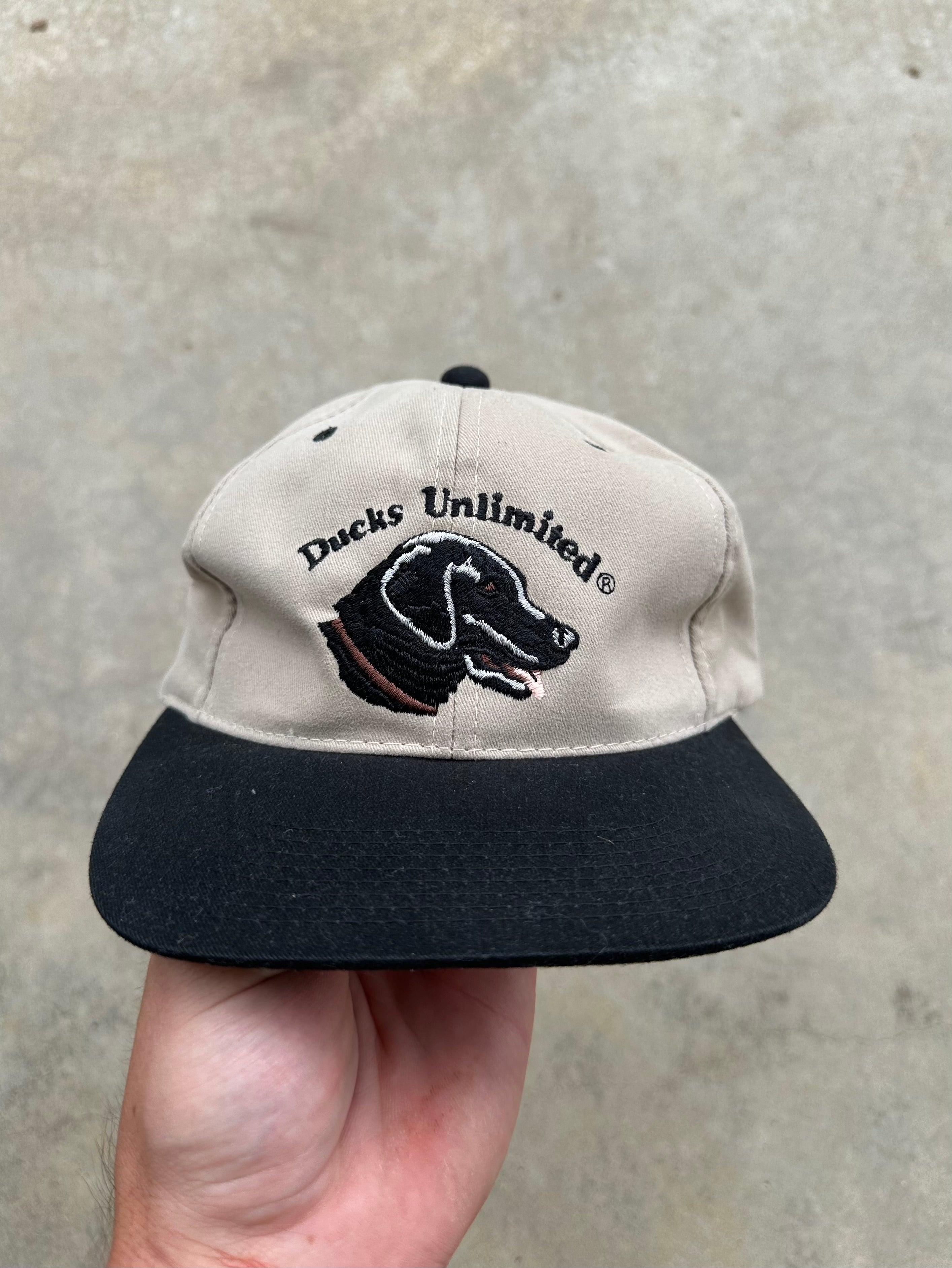 Vintage Ducks Unlimited Black Lab Adjustable Hat