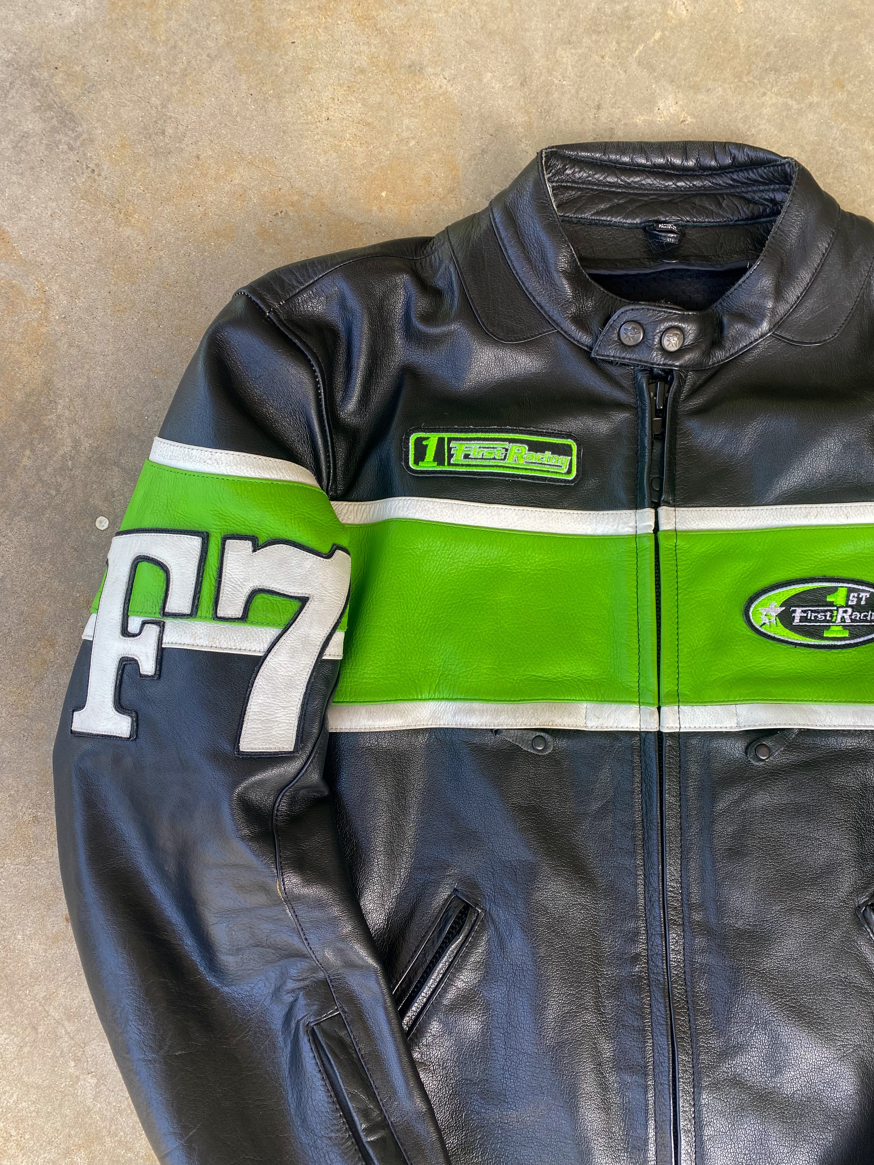 Vintage First Racing Leather Jacket