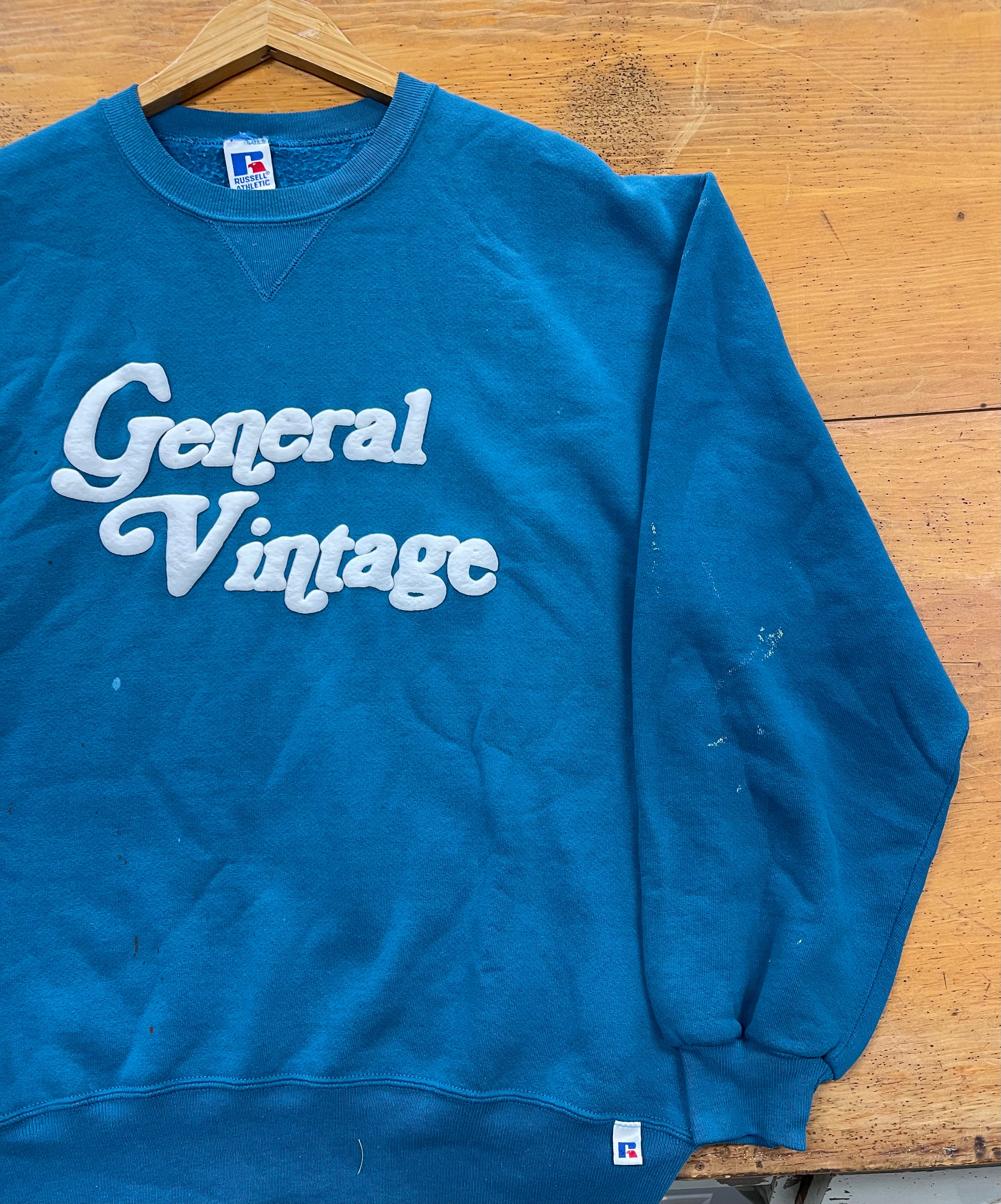 General Vintage Puff Print Crewneck (XL)