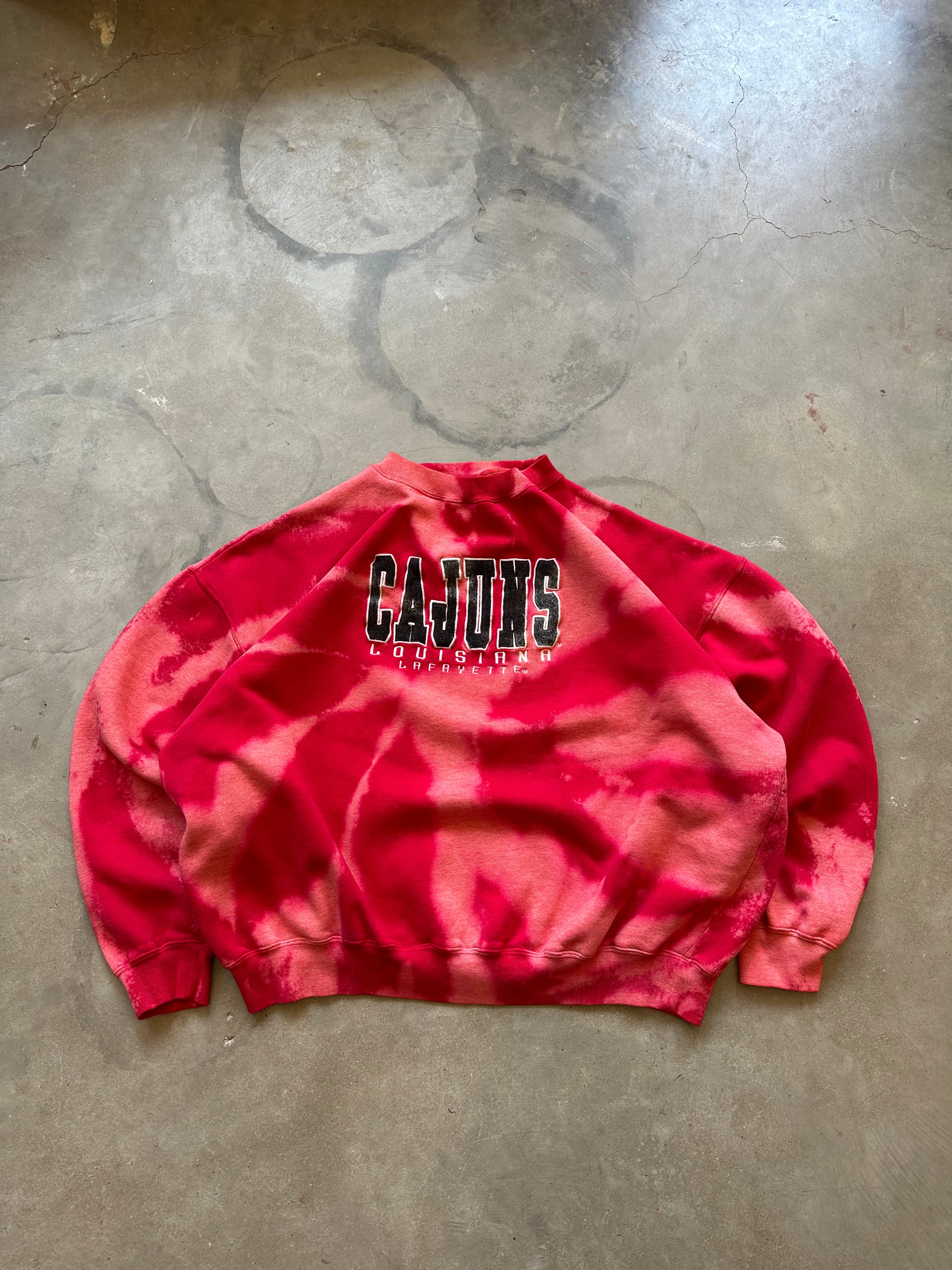 Vintage Sunbleached UL Ragin Cajuns Crewneck (XXL)