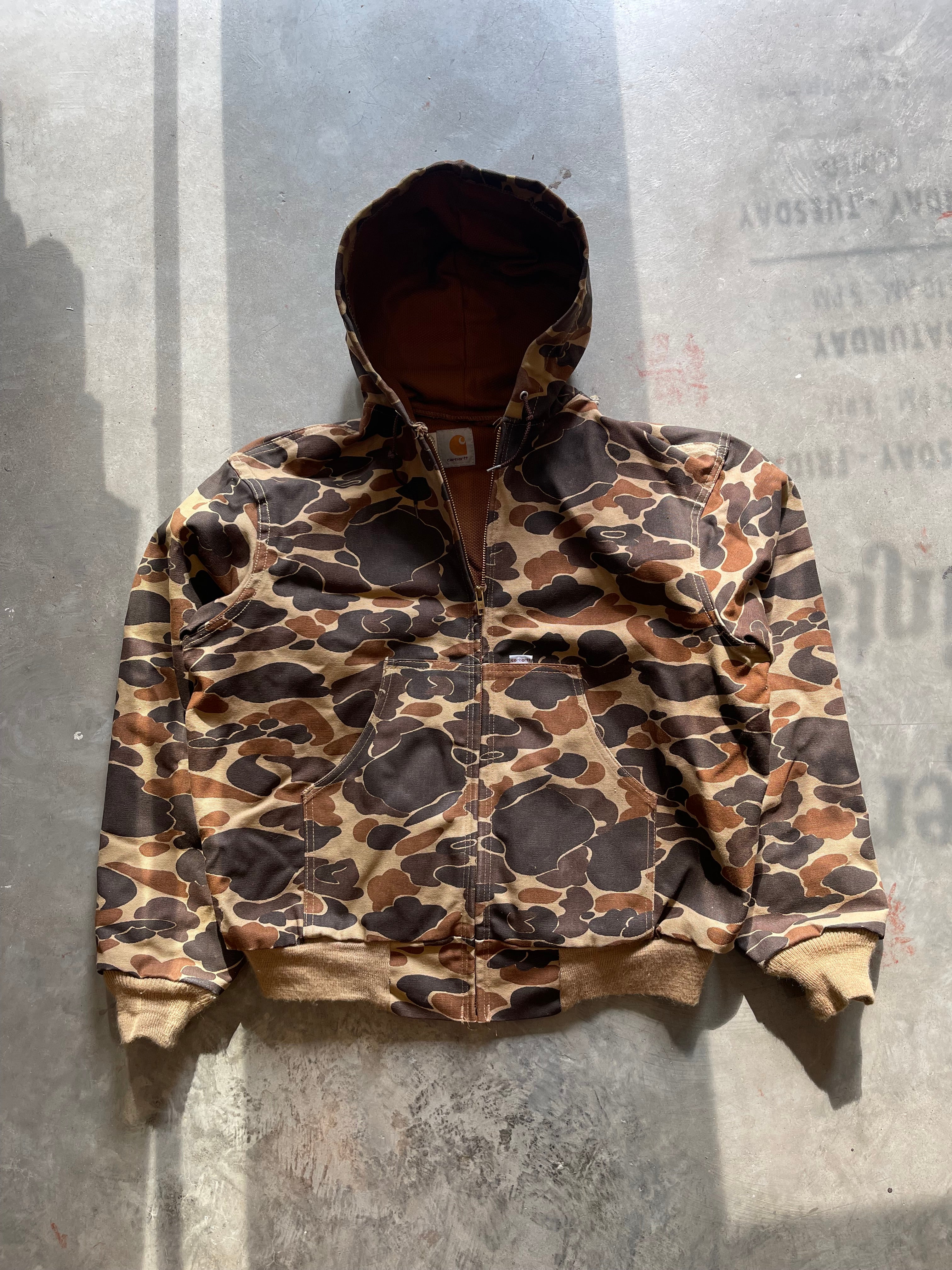 1980’s Carhartt Camo Hooded Jacket (L)