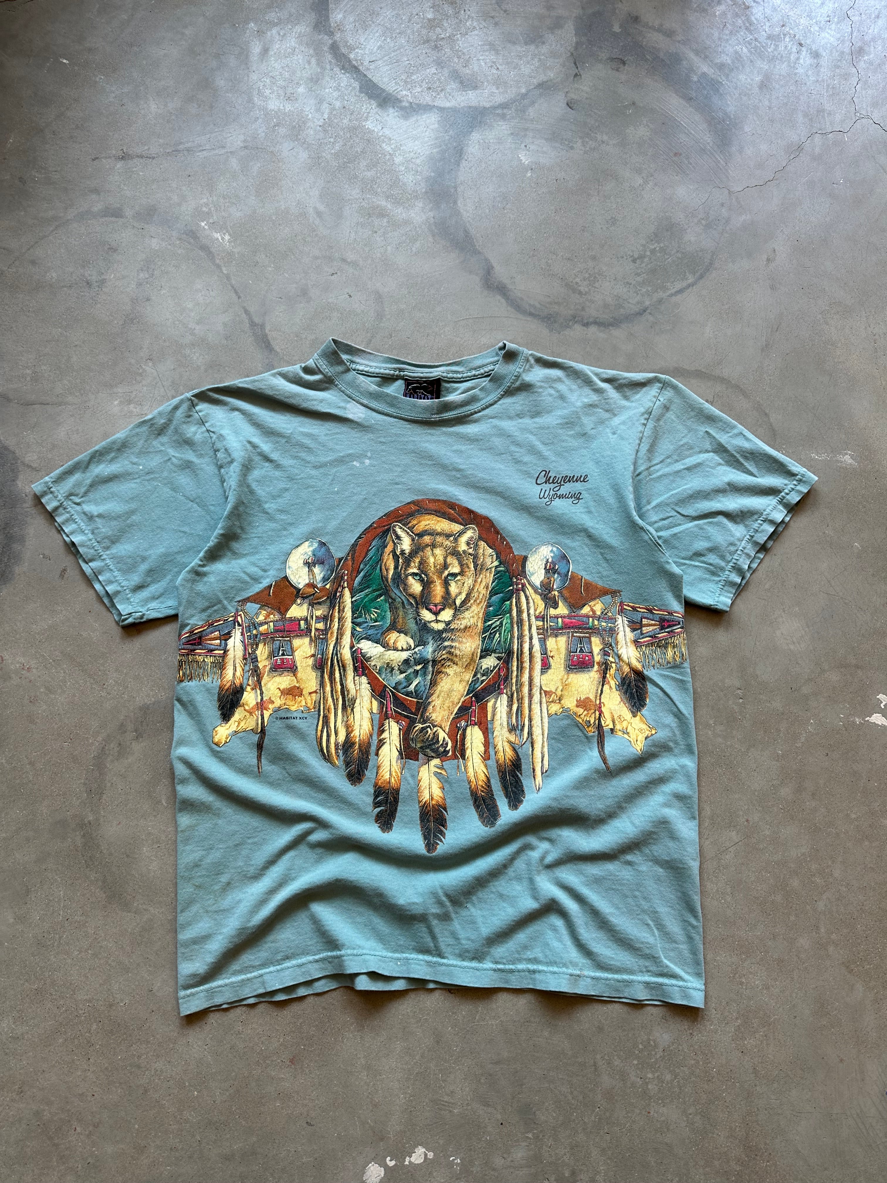 Vintage Thrashed Cheyenne Wyoming Shirt (L)