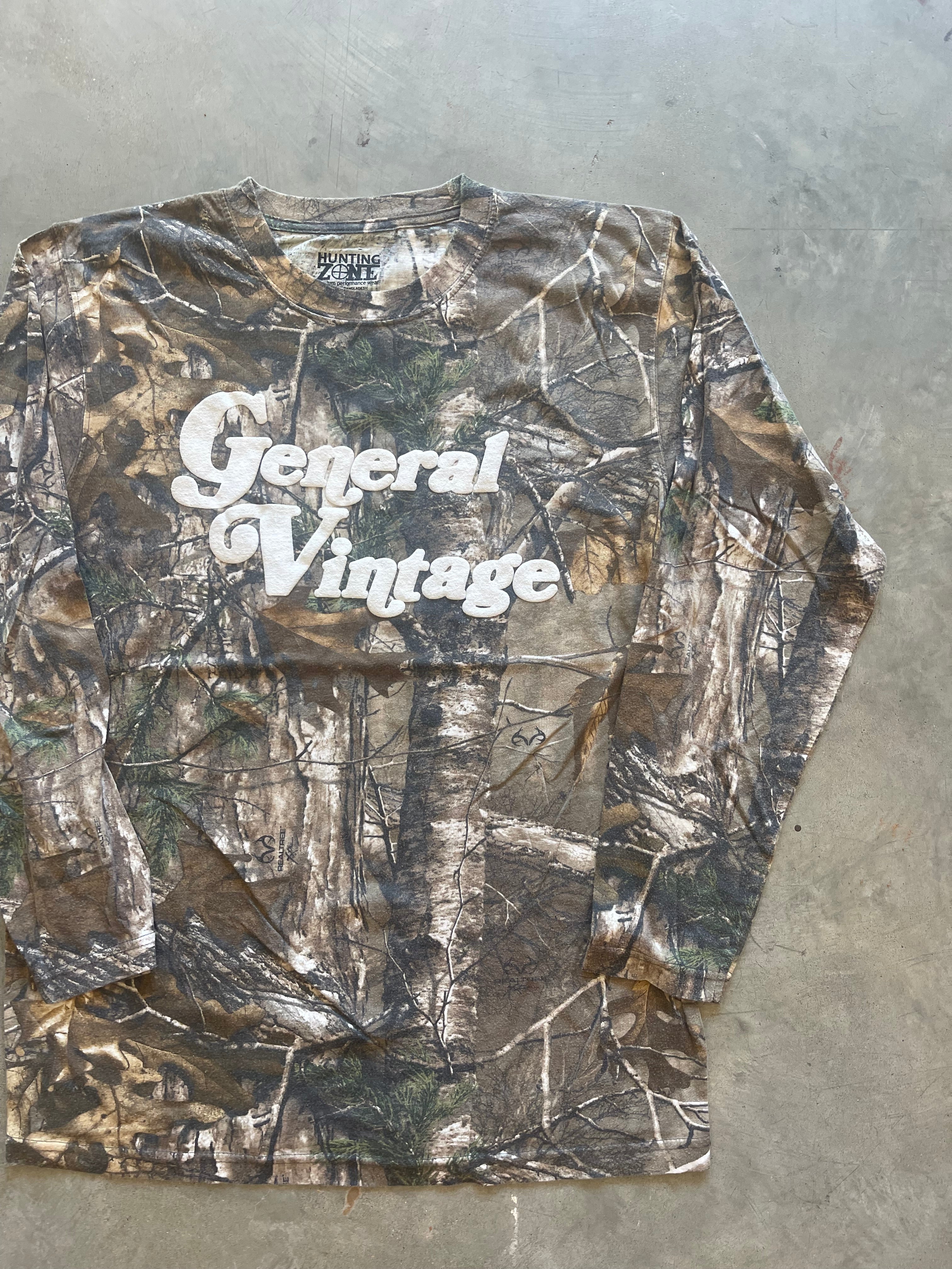 General Vintage Camo Puff Print Shirt (L)