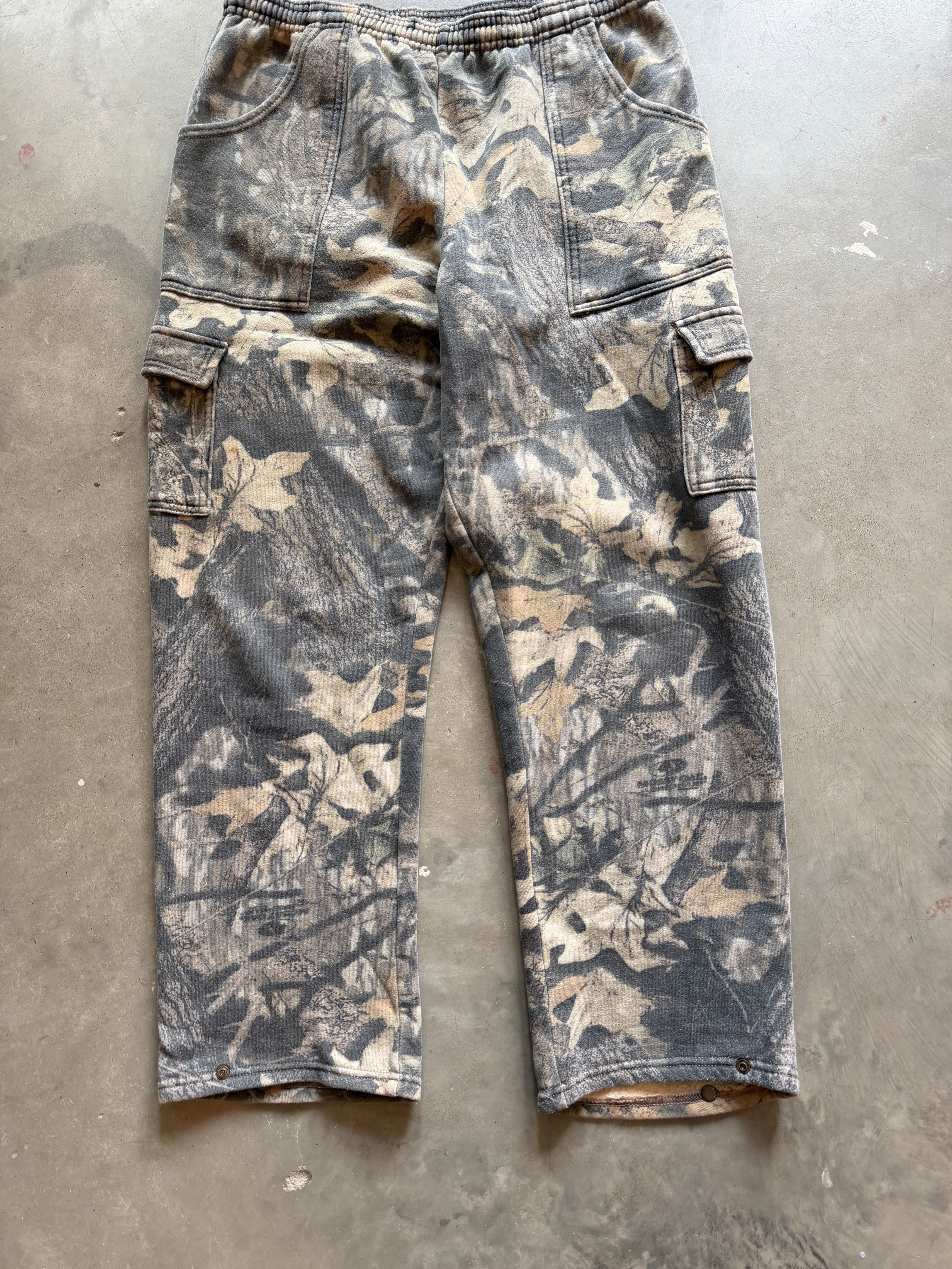 Vintage Mossy Oak Camo Cotton Sweatpants (L)