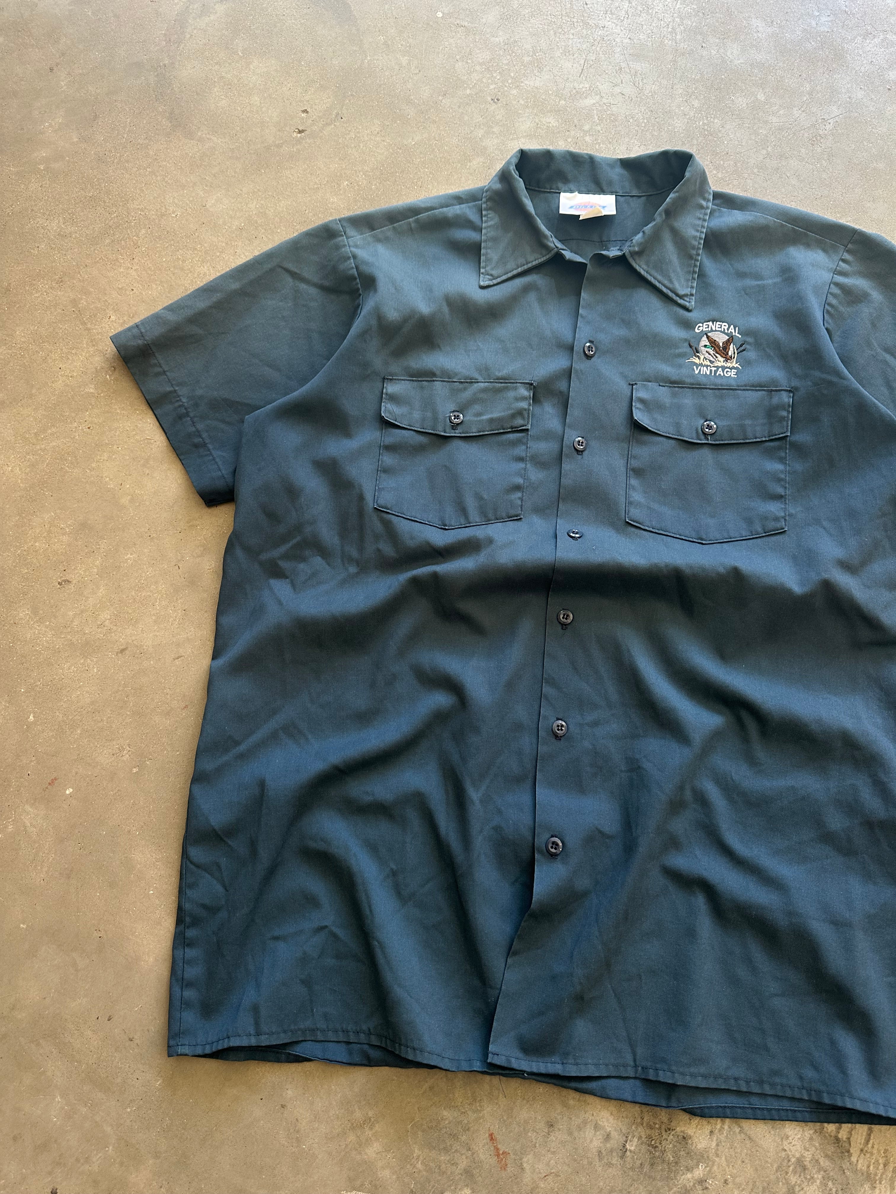 General Vintage Duck Logo Button-Up Shirt (L)