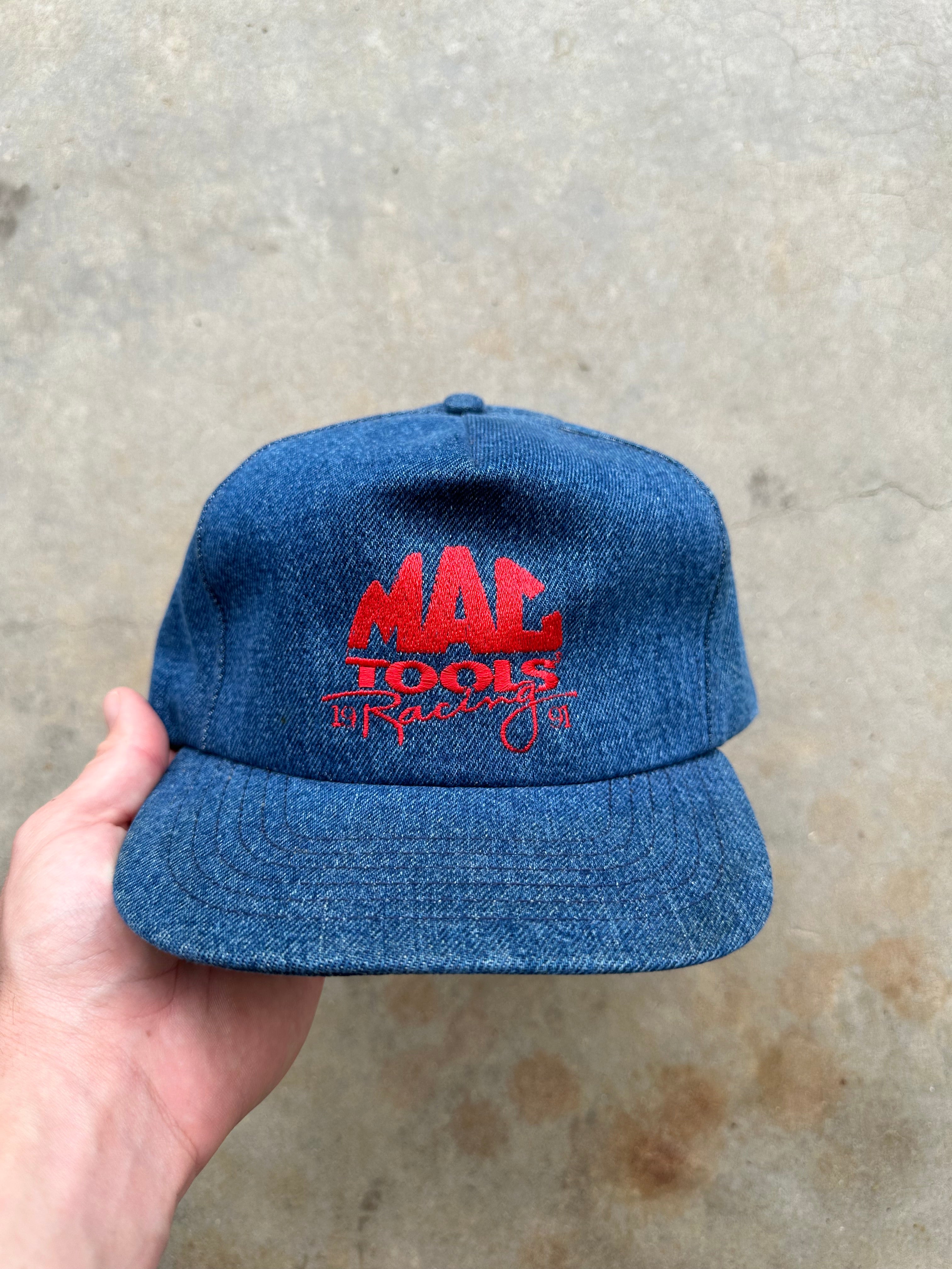 1991 Mac Tools Denim Racing Snapback