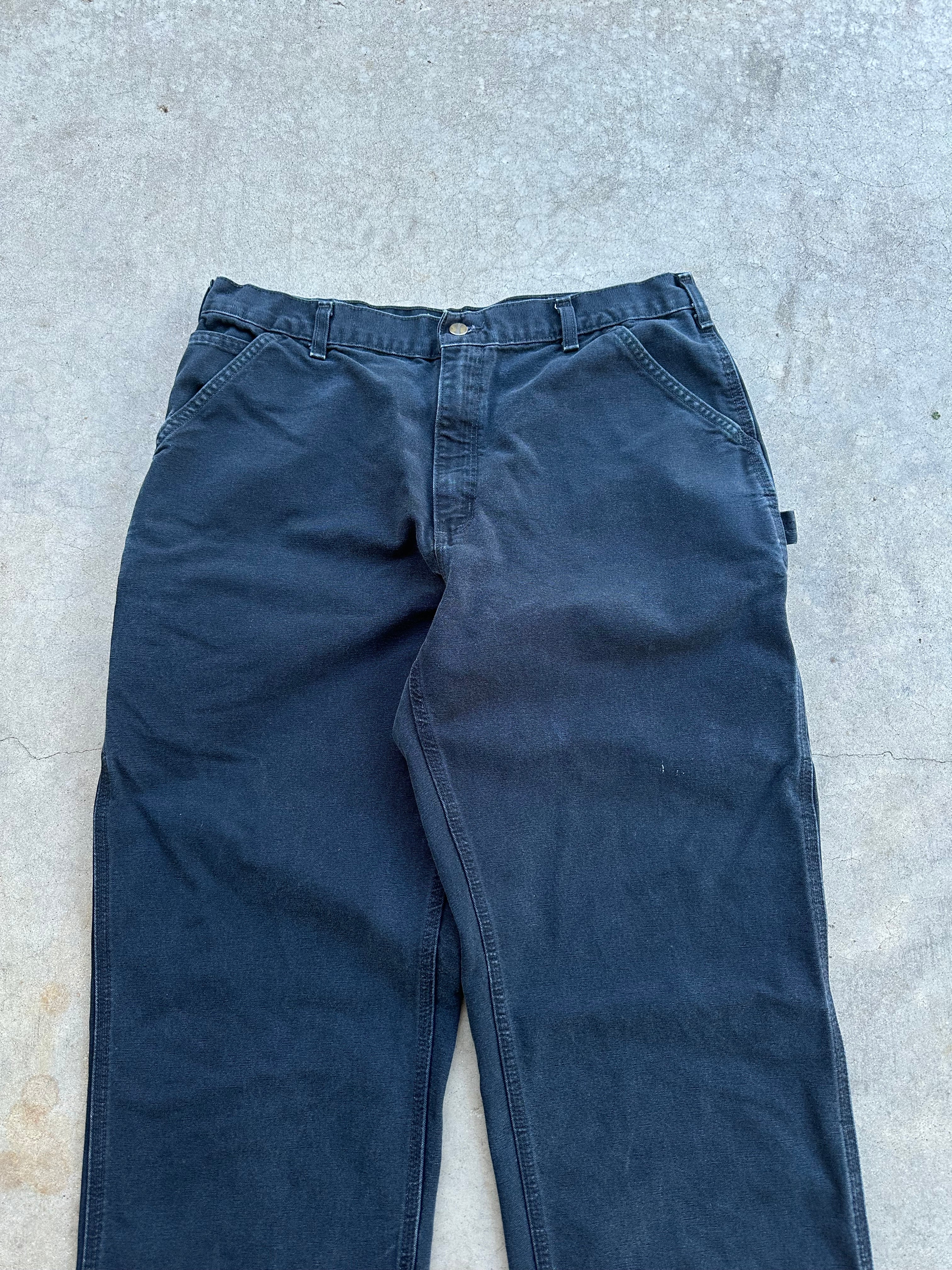 Vintage Black Carhartt Caprenter Pants (36x30)