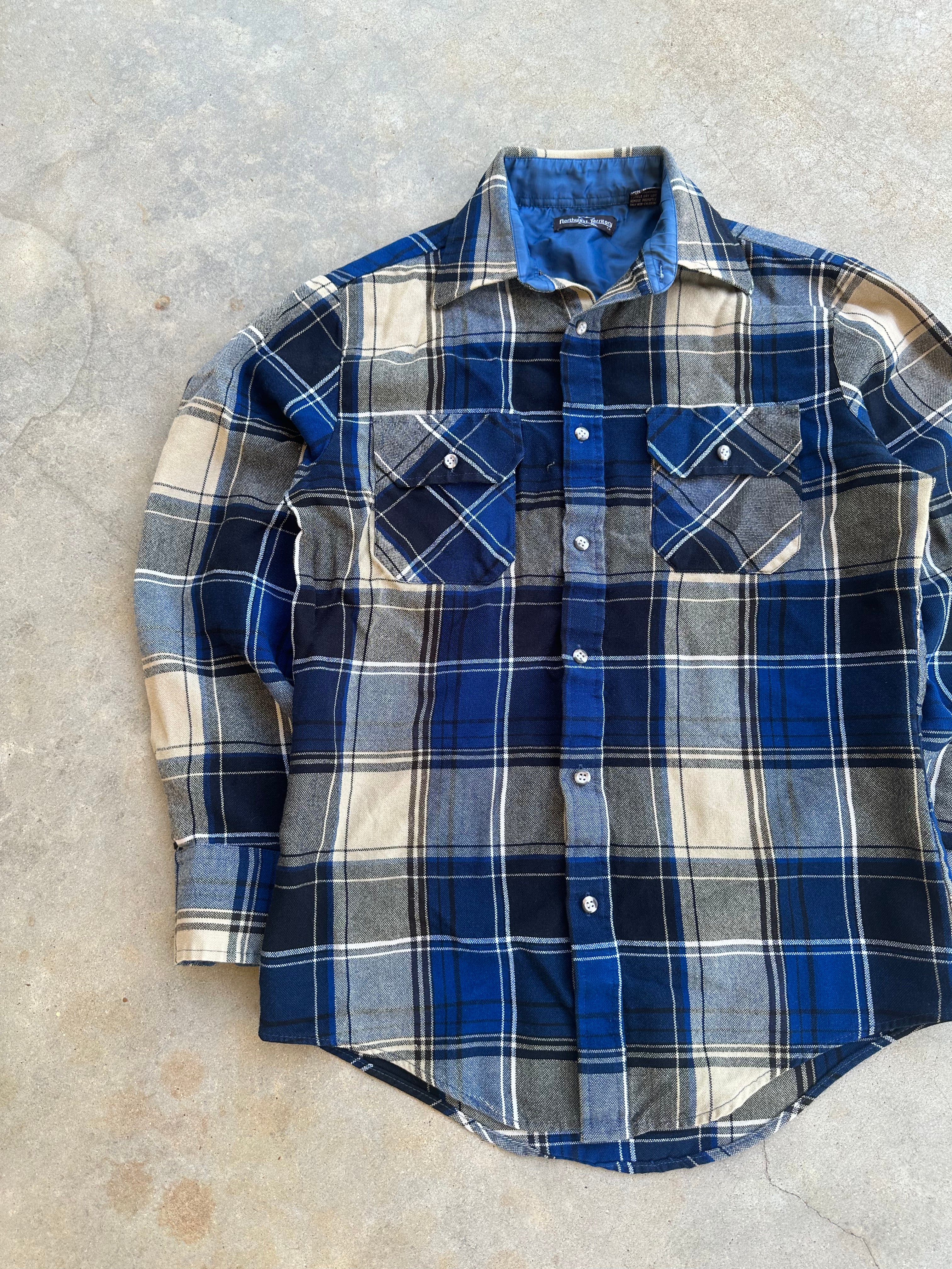 1980s Northwest Territory Blue Flannel (S)