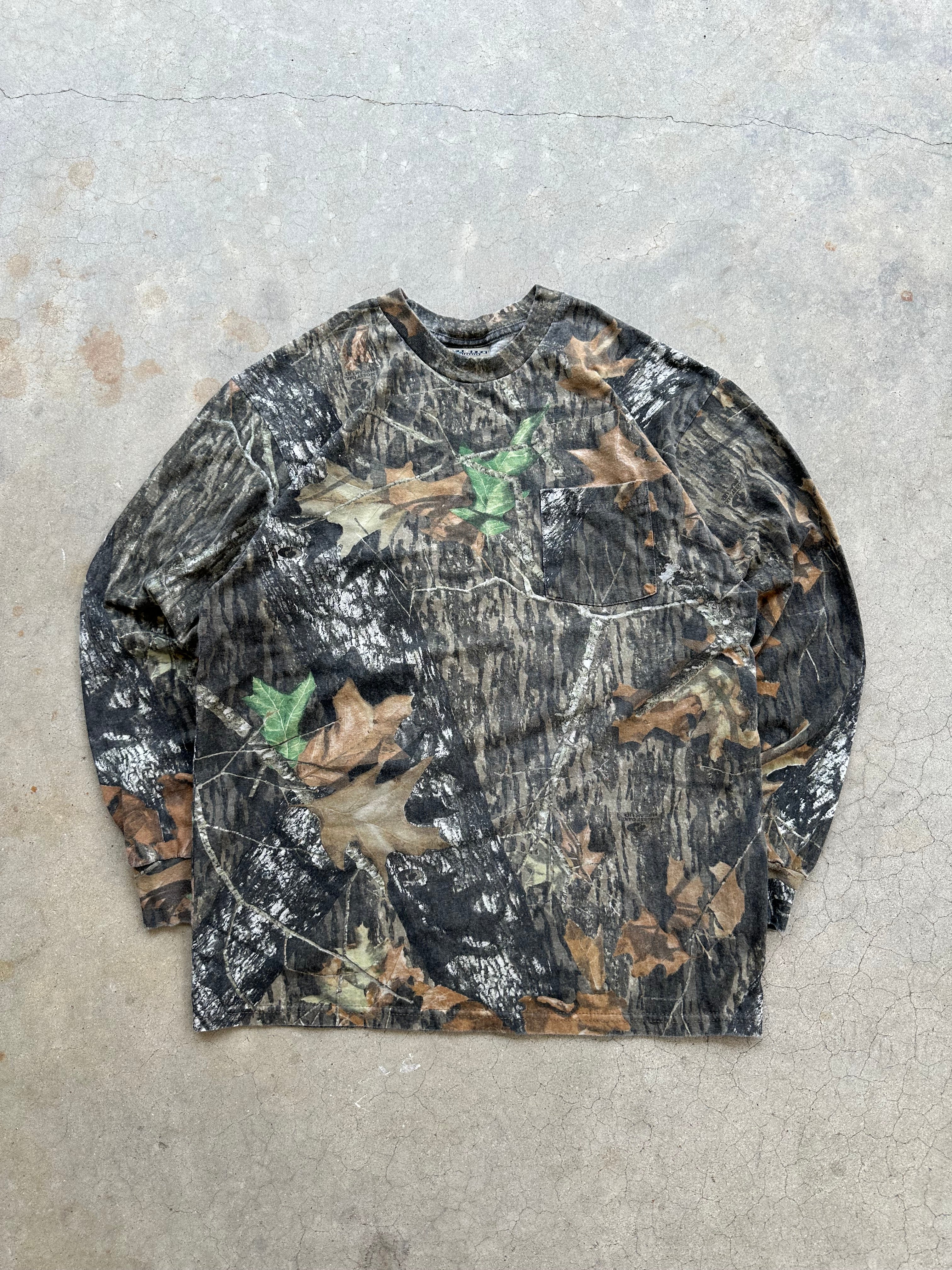 Vintage Mossy Oak Camo Longsleeve T-Shirt (L/XL)