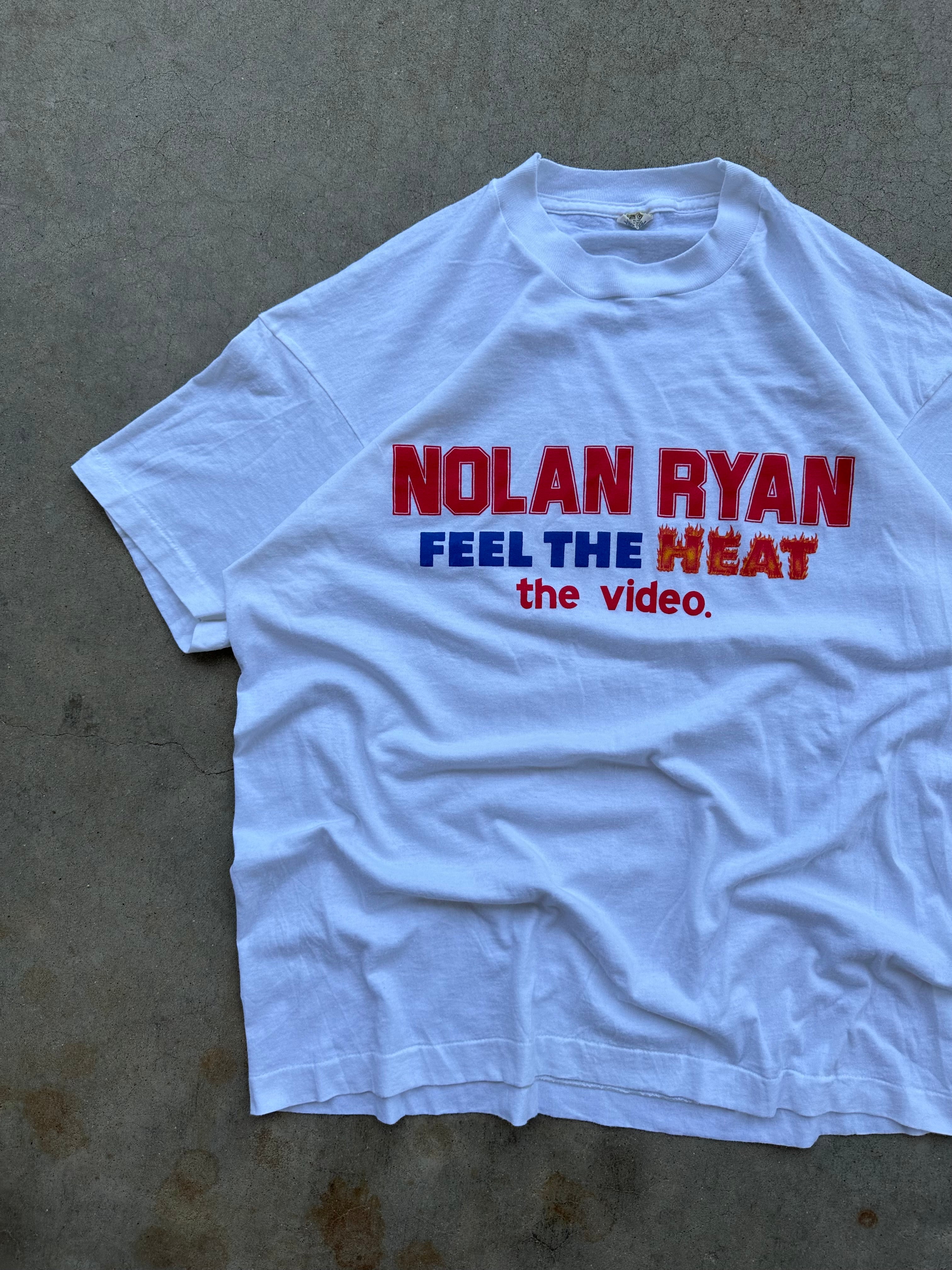 1990s Nolan Ryan Feel the Heat T-Shirt (M)