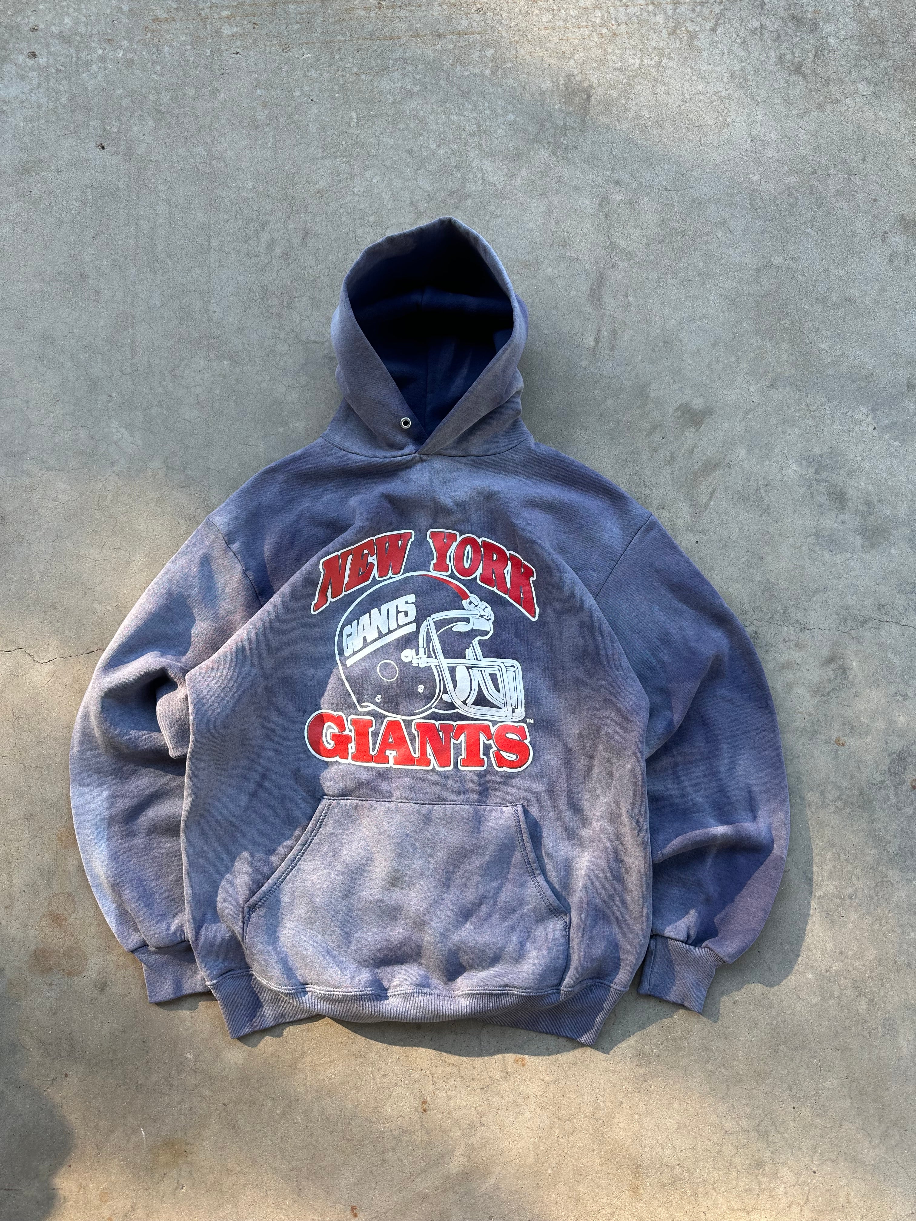 1990s Sunfaded New York Giants Hoodie (M)