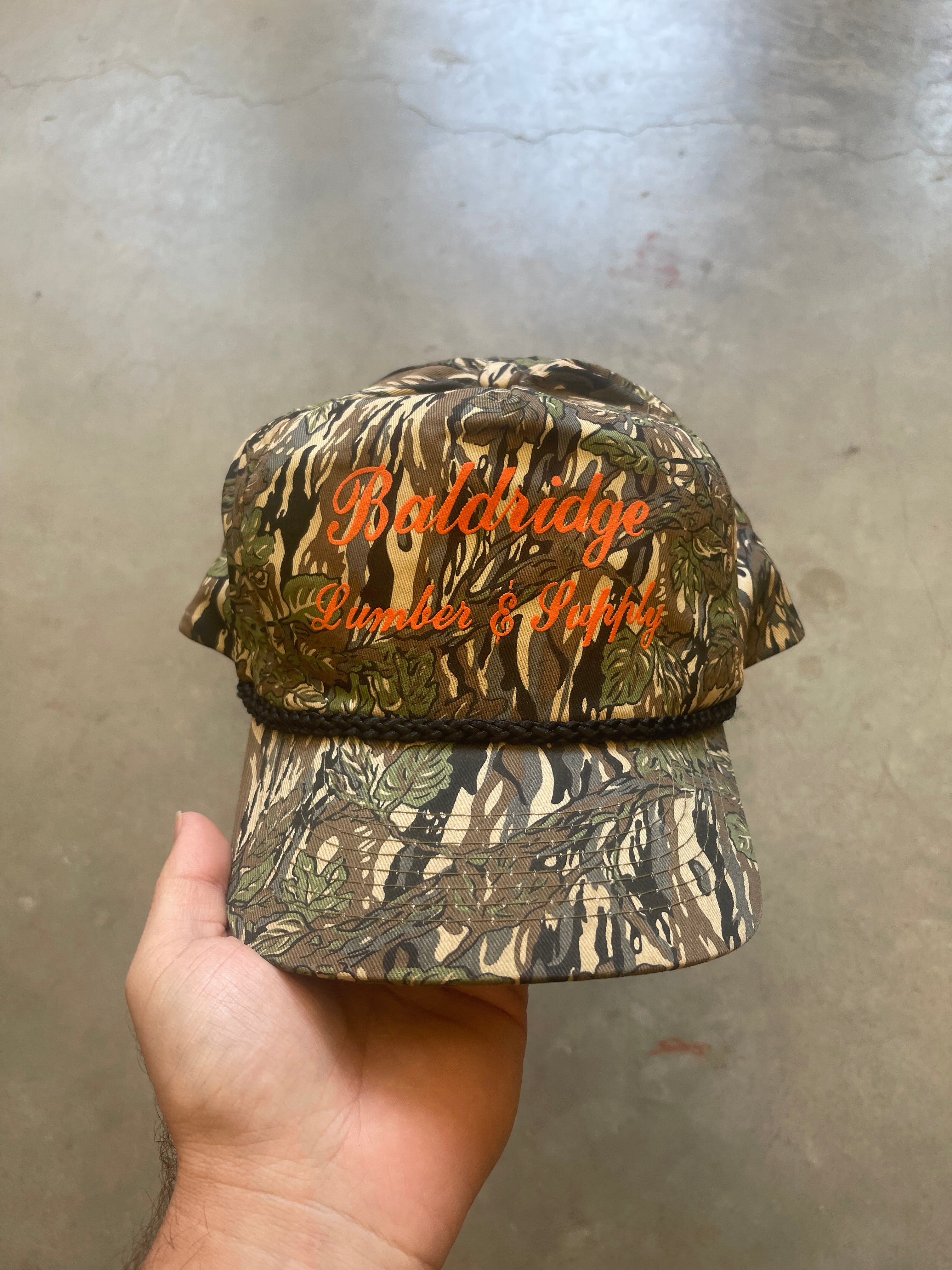 Vintage Baldridge Lumber & Supply Rope Hat