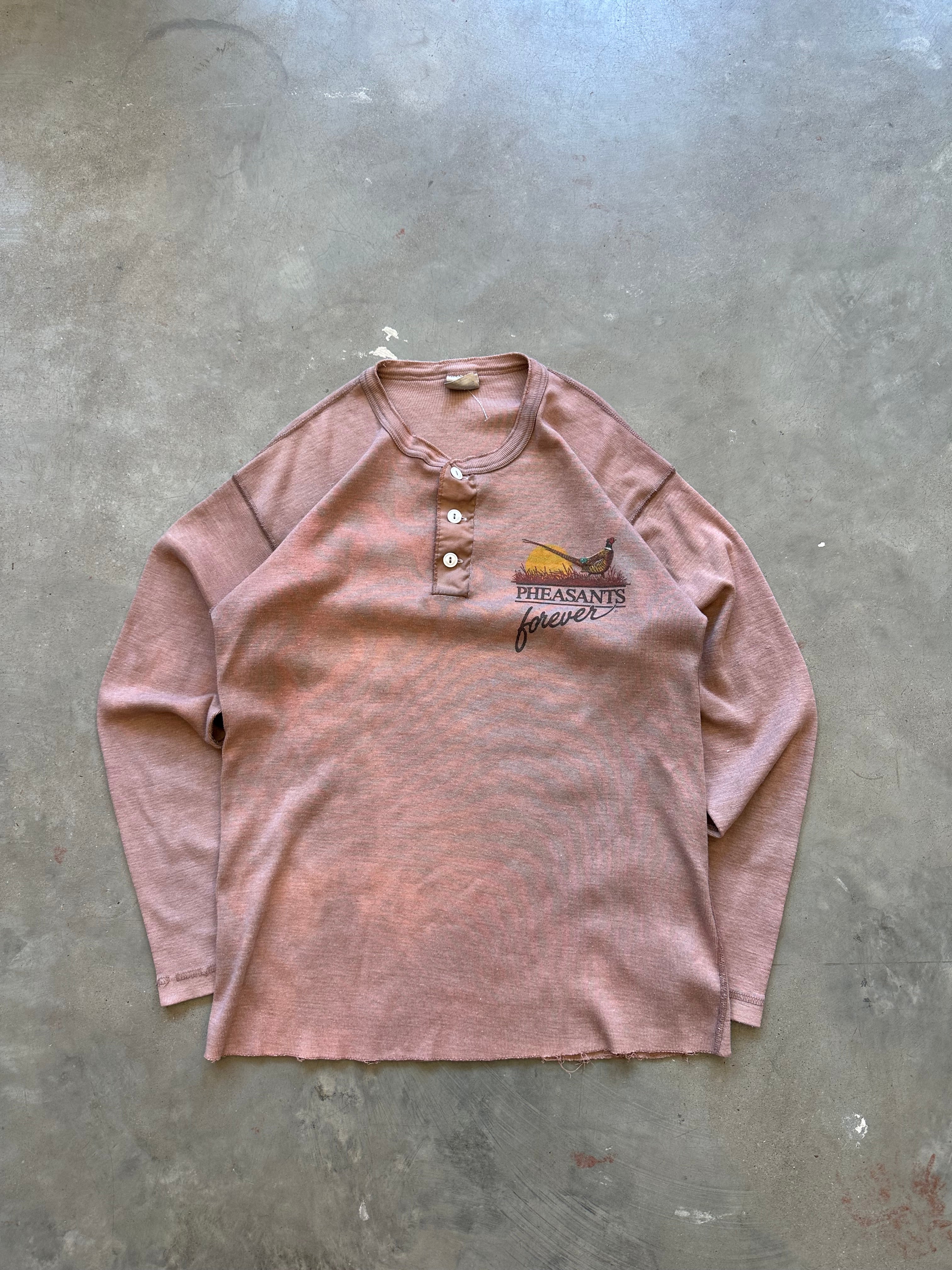 1980’s Overdyed Pheasants Forever Henley (S)