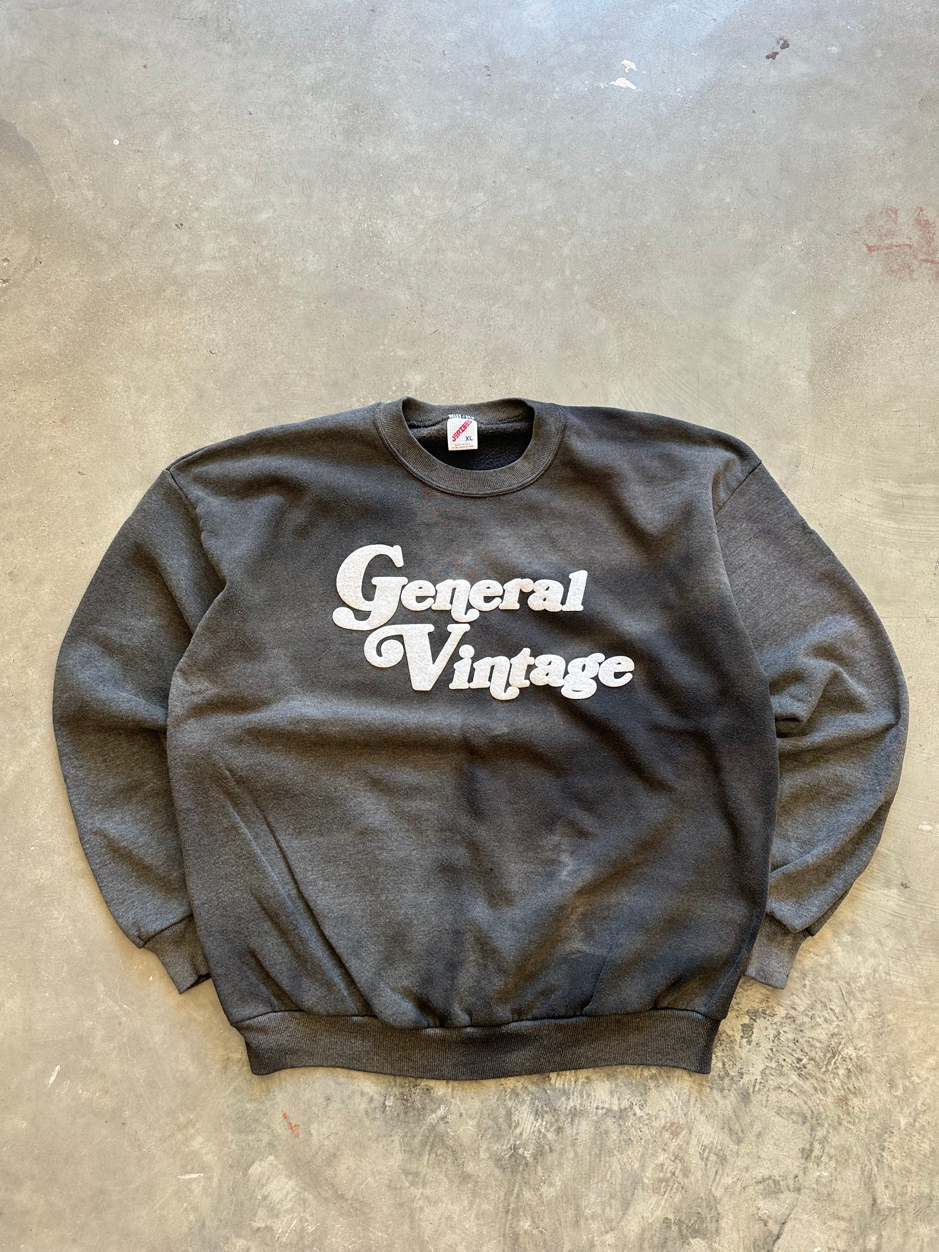 General Vintage Puff Print Crewneck (XL)