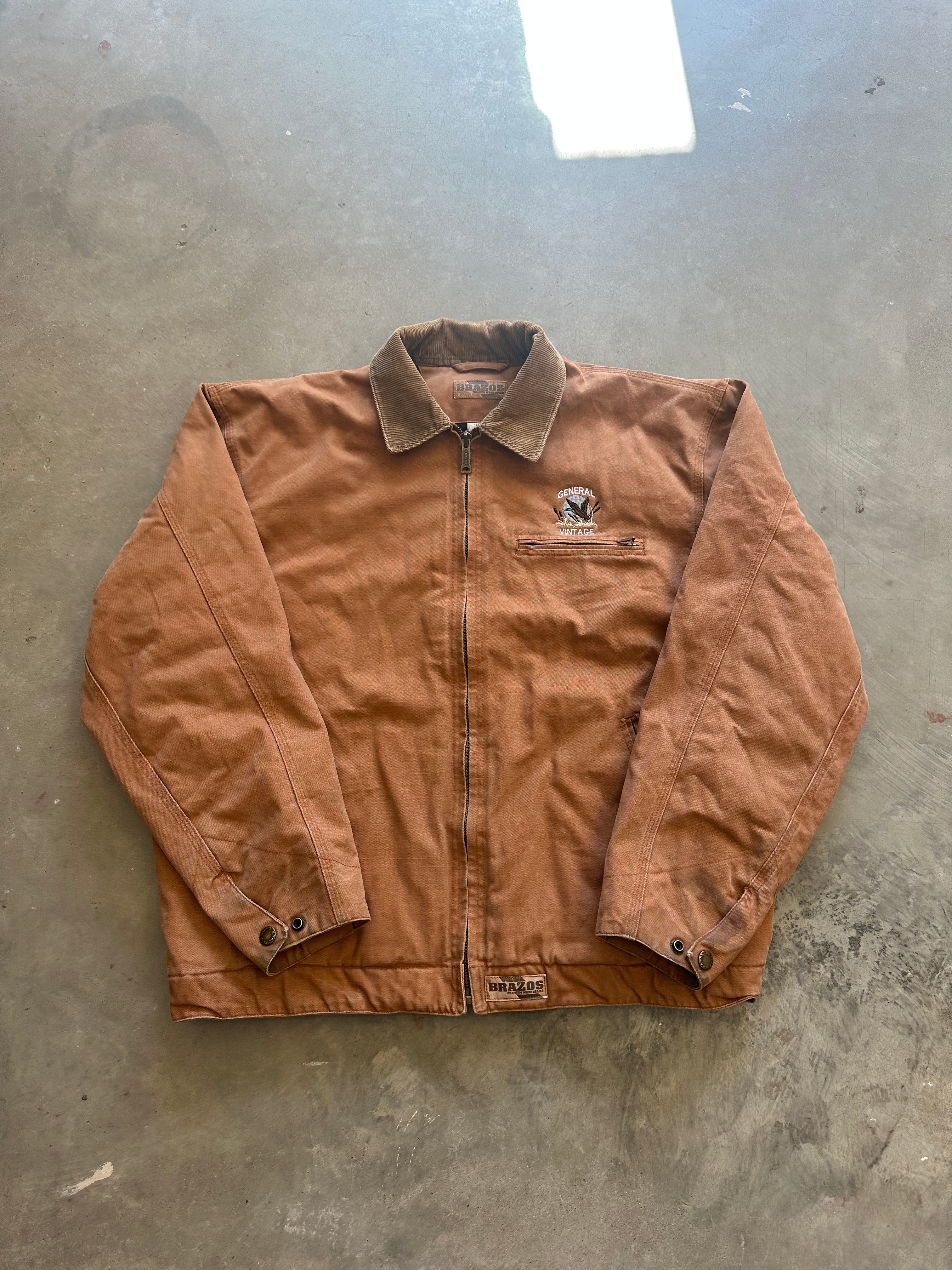General Vintage Duck Logo Brazos Work Jacket (L)