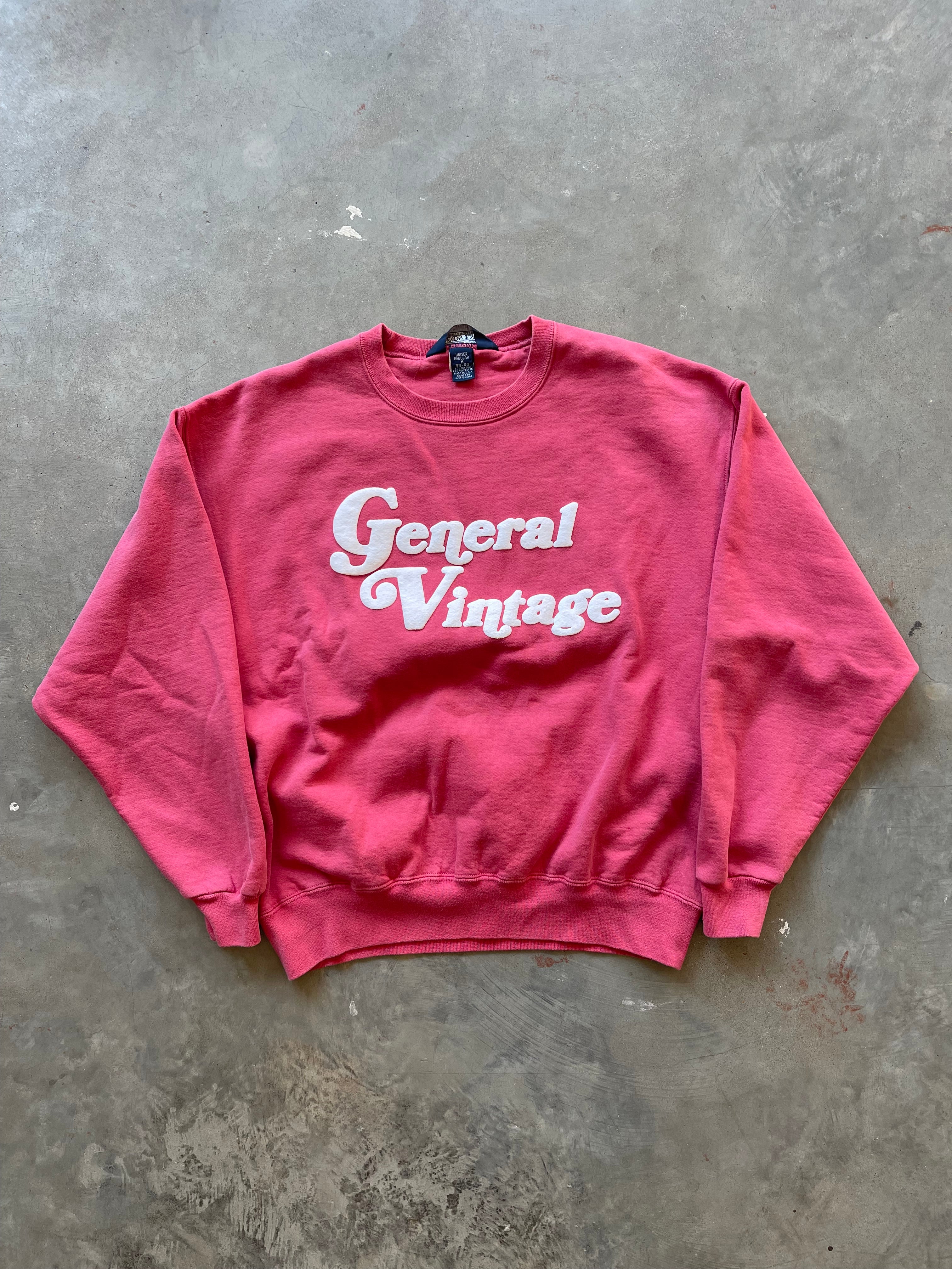 General Vintage Puff Print Crewneck (M)