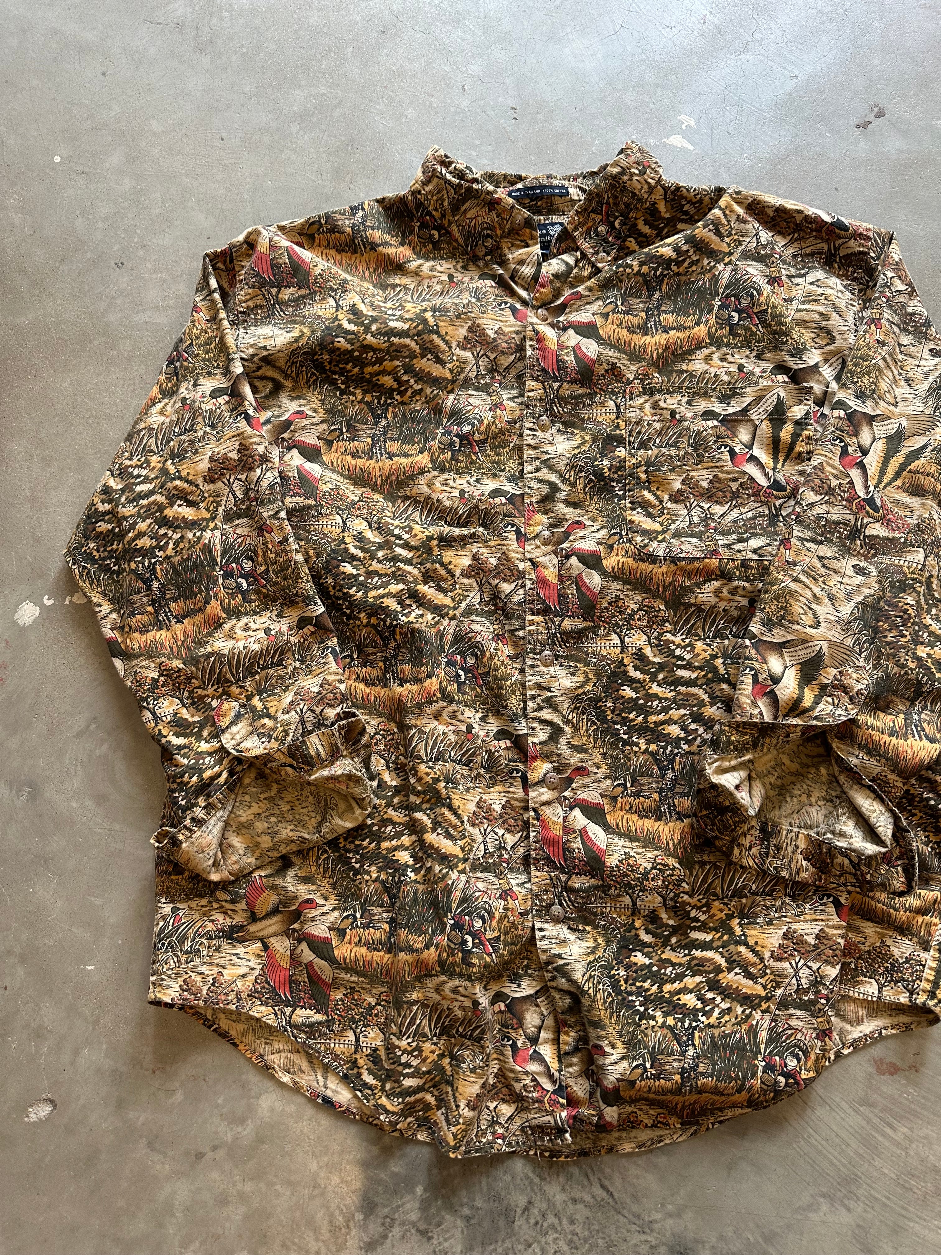 1990’s Ducks Unlimited Button-Up Shirt (L)