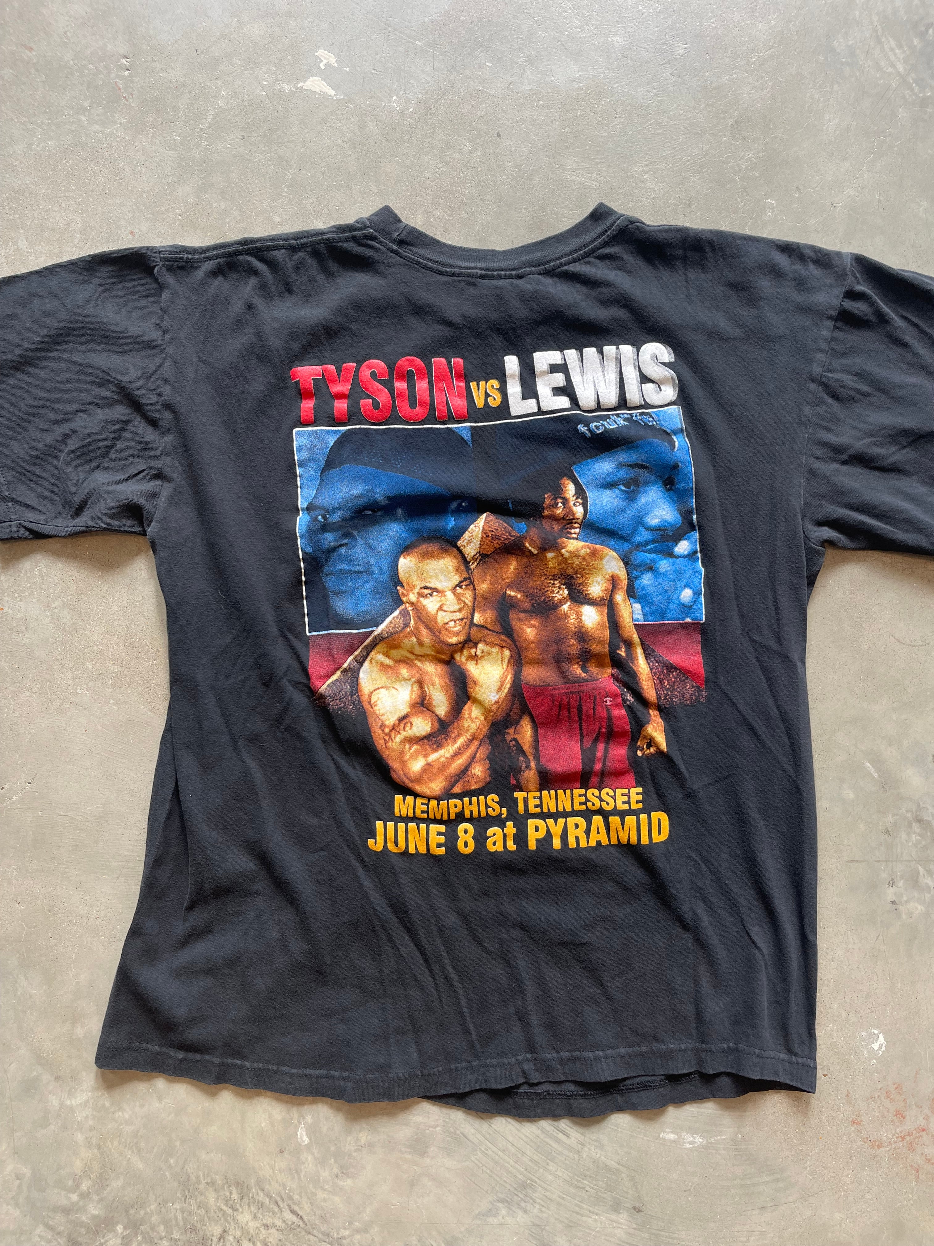Vintage Rumble on The River Tyson VS. Lewis Fight T-Shirt (L)