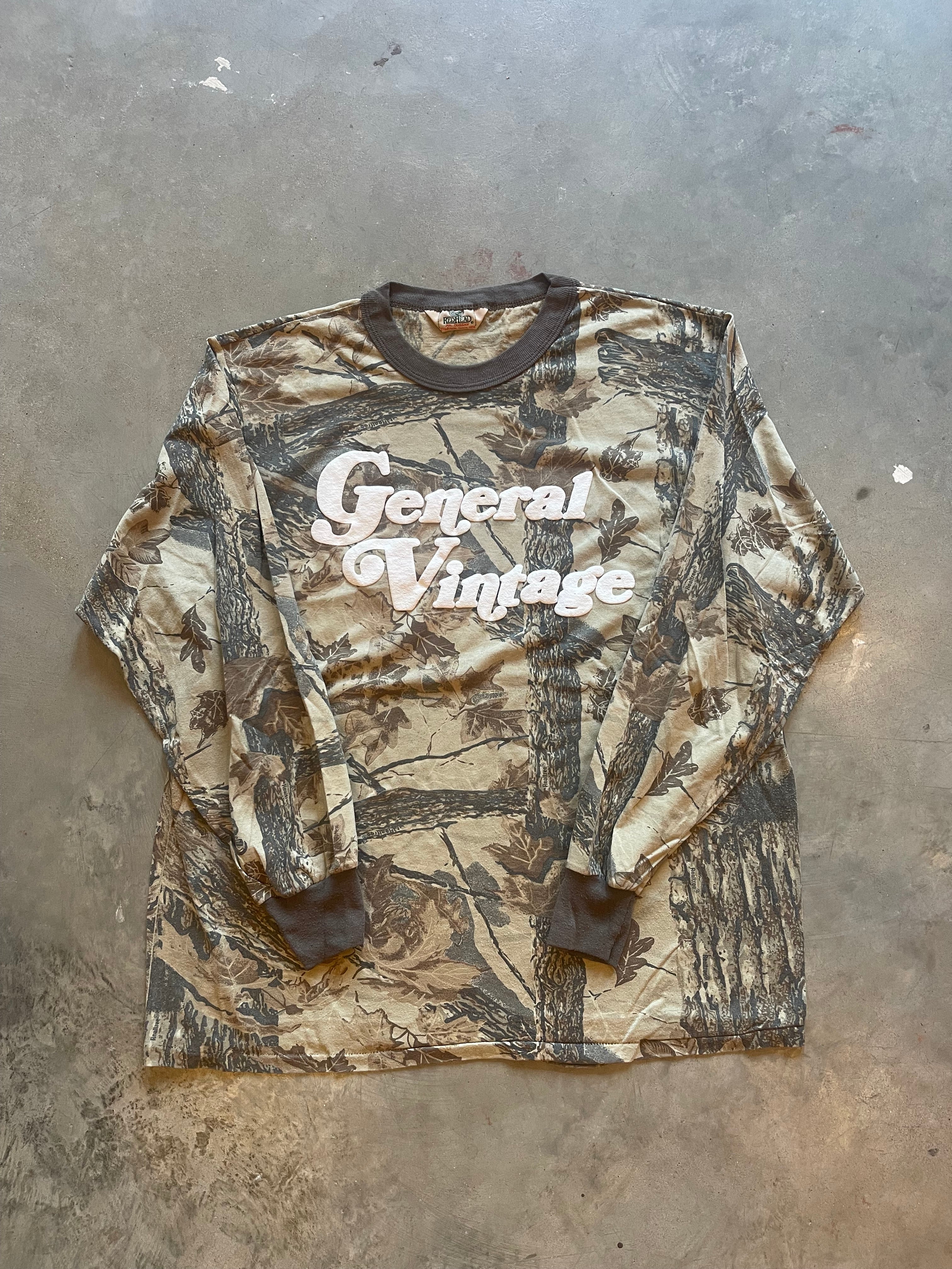 General Vintage Camo Puff Print Shirt (L)