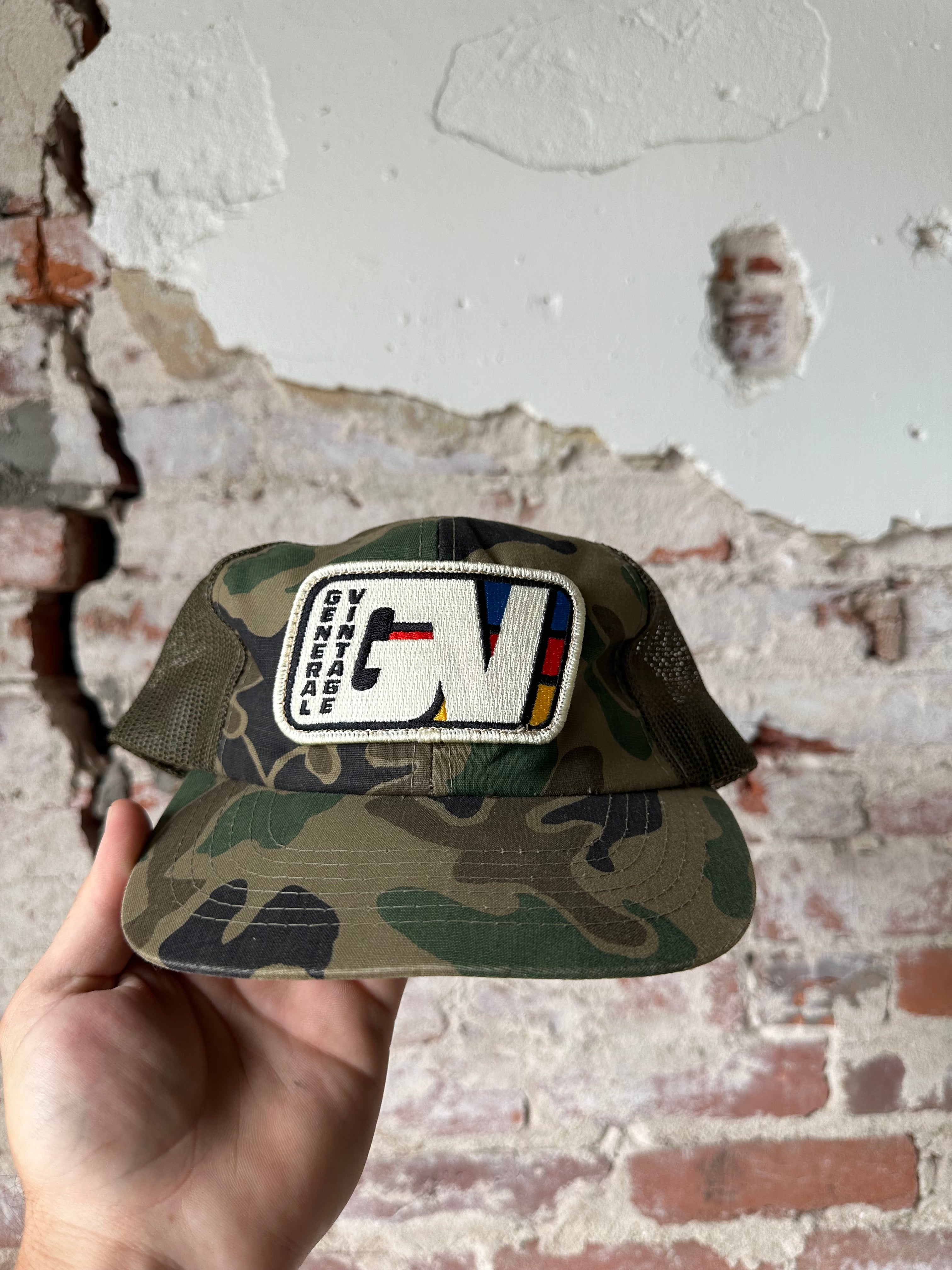 General Vintage Patch Camo Hat