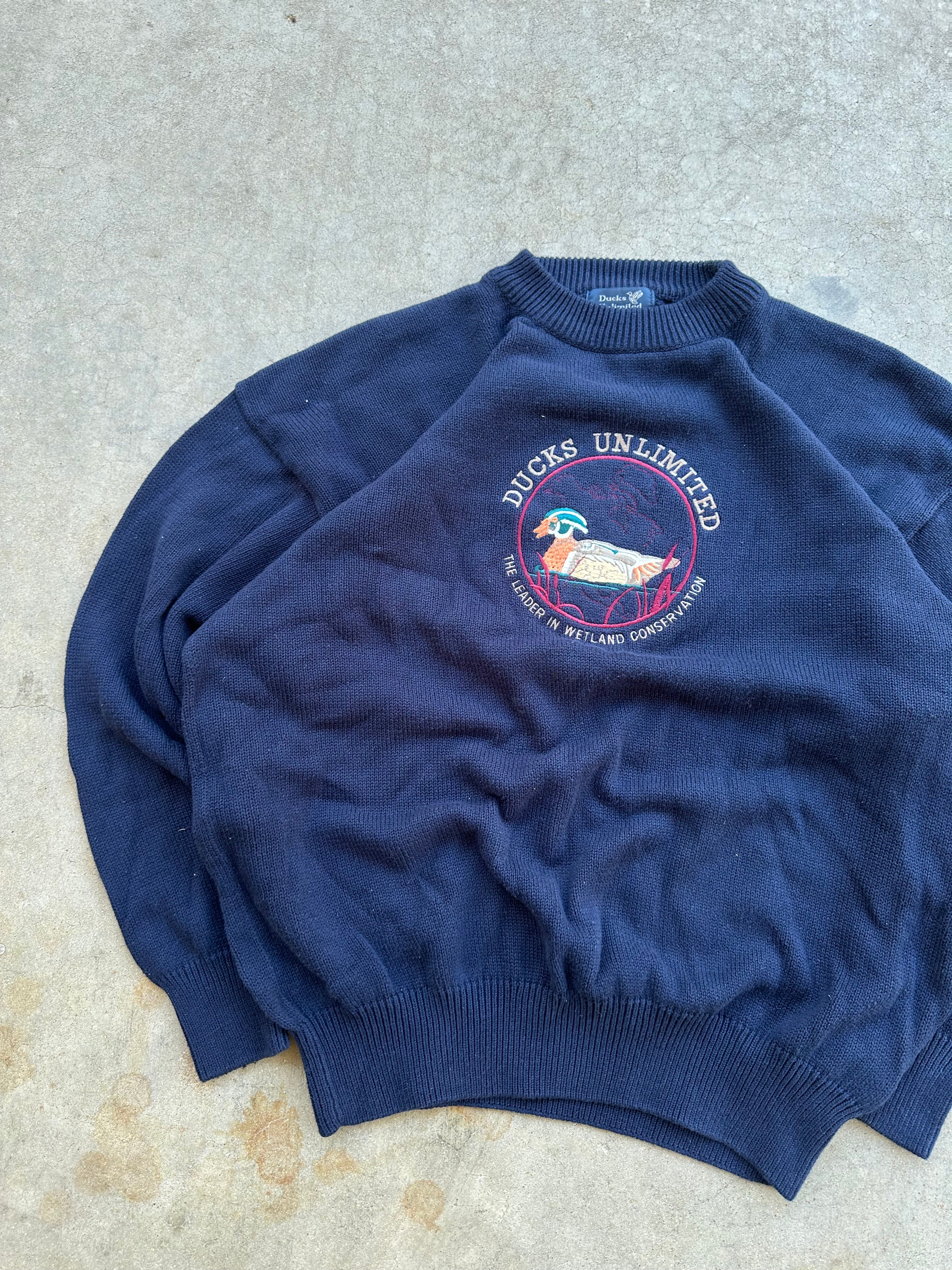 Vintage Ducks Unlimited Knit Sweater (XL)