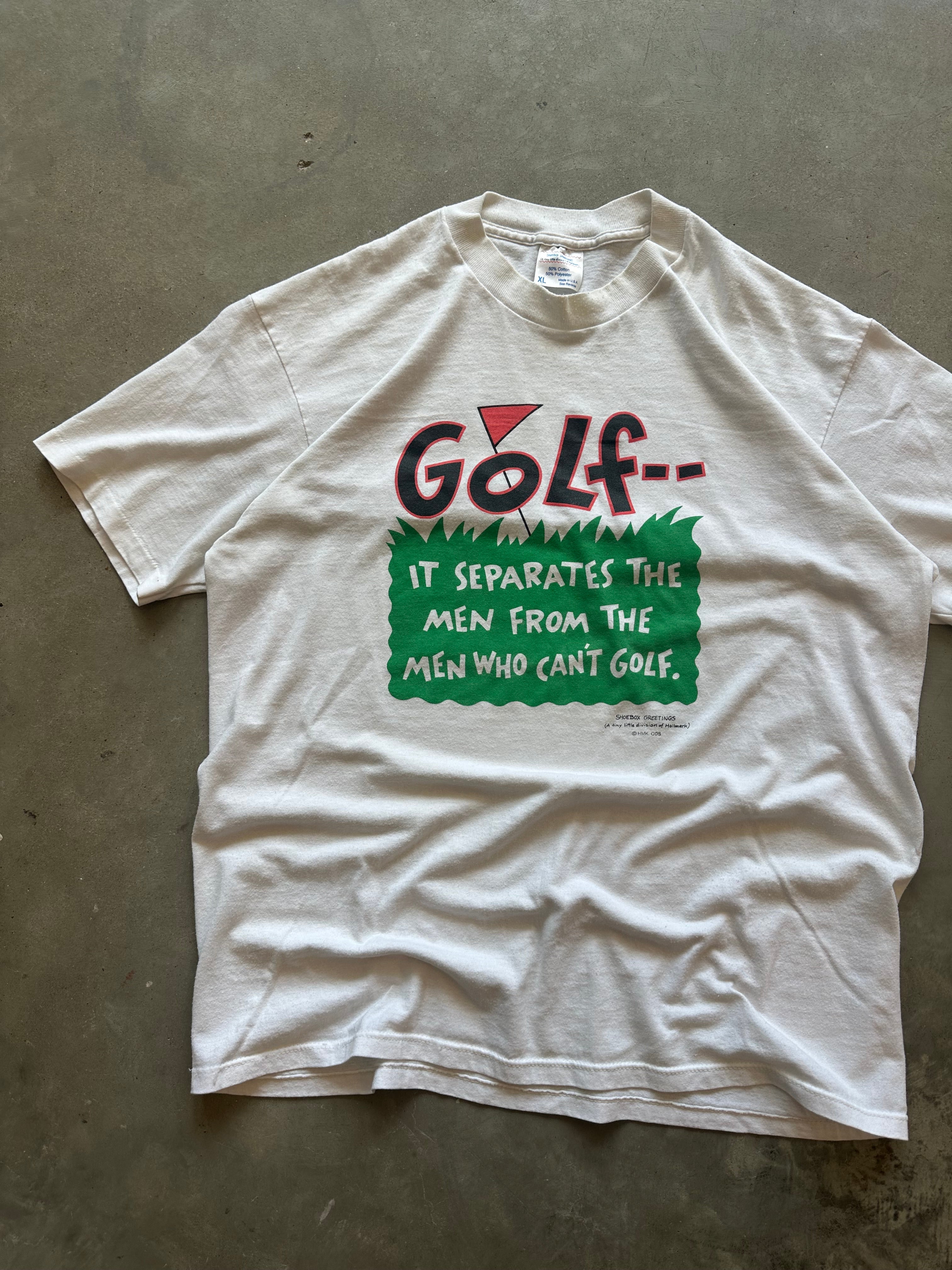 1990s Golf Funny T-Shirt (L/XL)