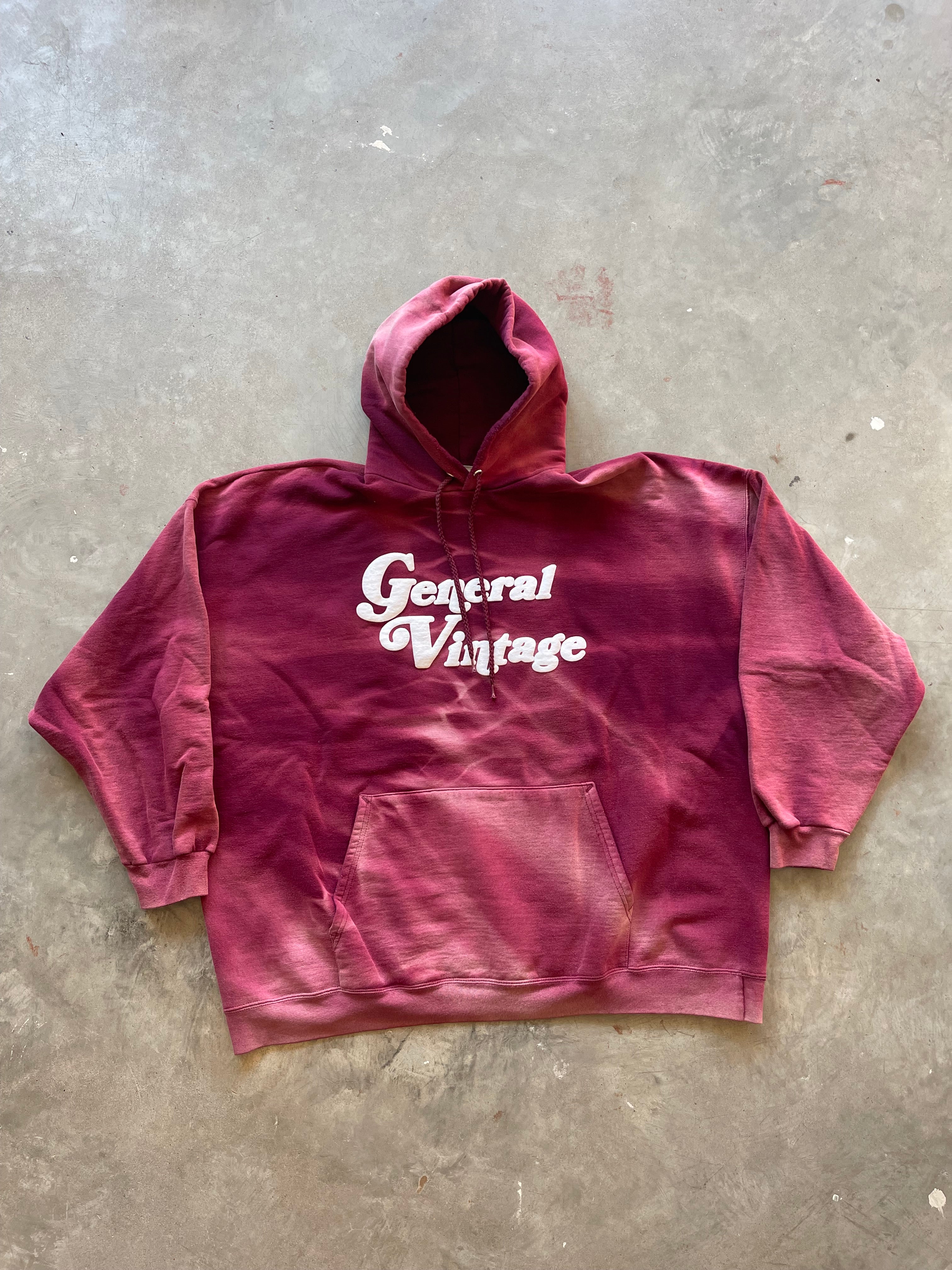 General Vintage Sunfaded Puff Hoodie (3XL)