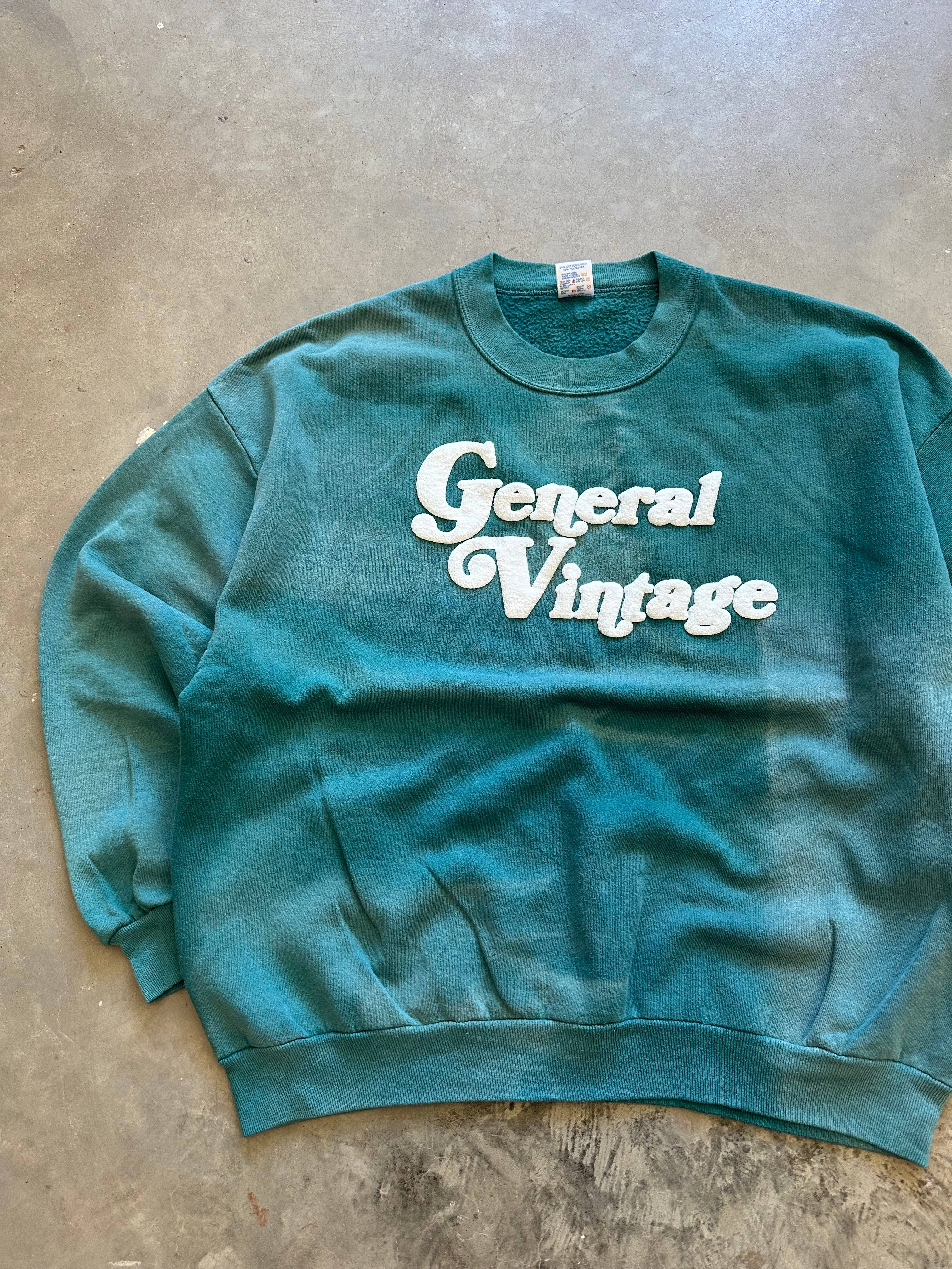 General Vintage Puff Print Crewneck (2XL)