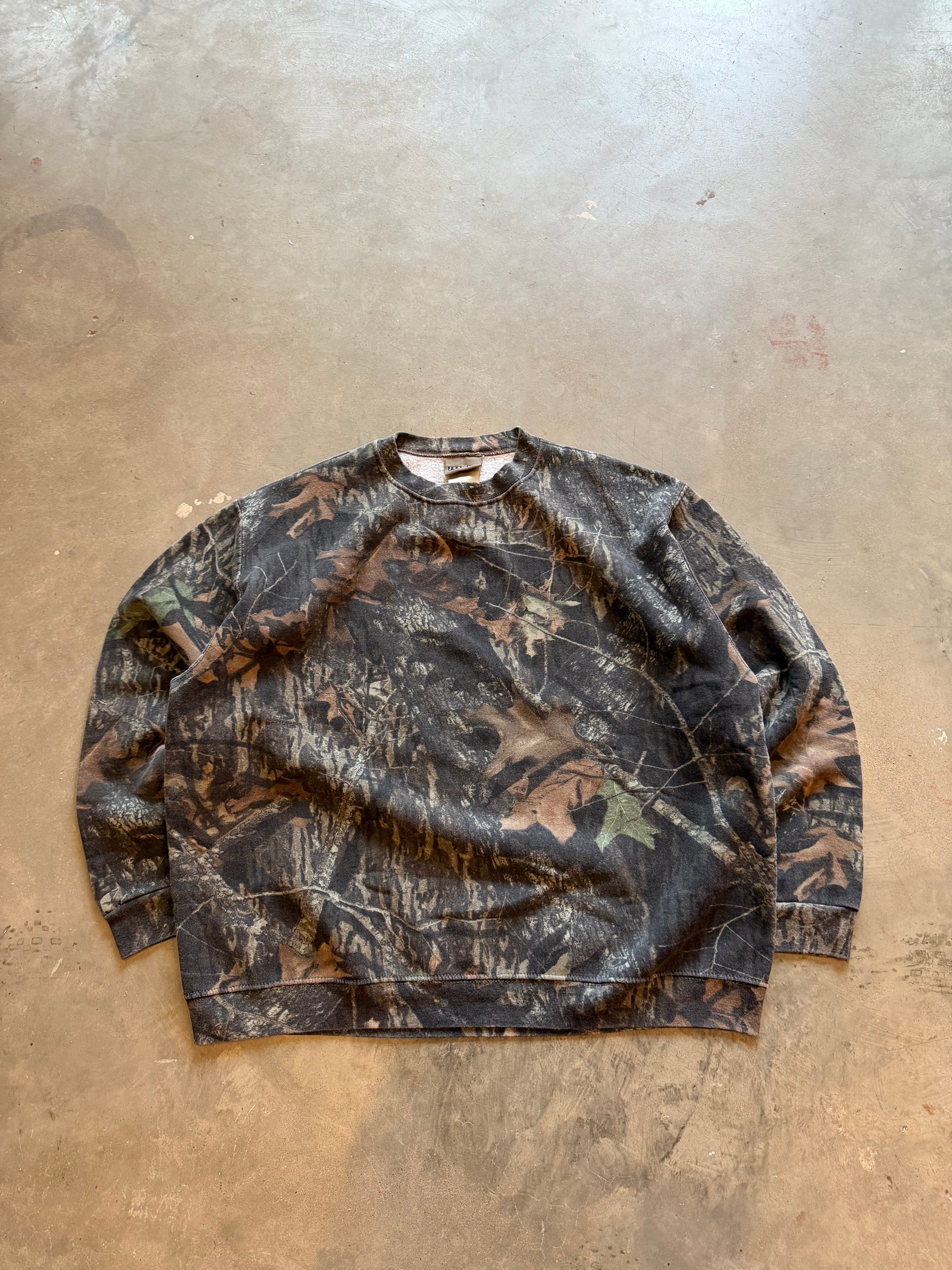 Vintage Mossy Oak Camo Crewneck (3XL)