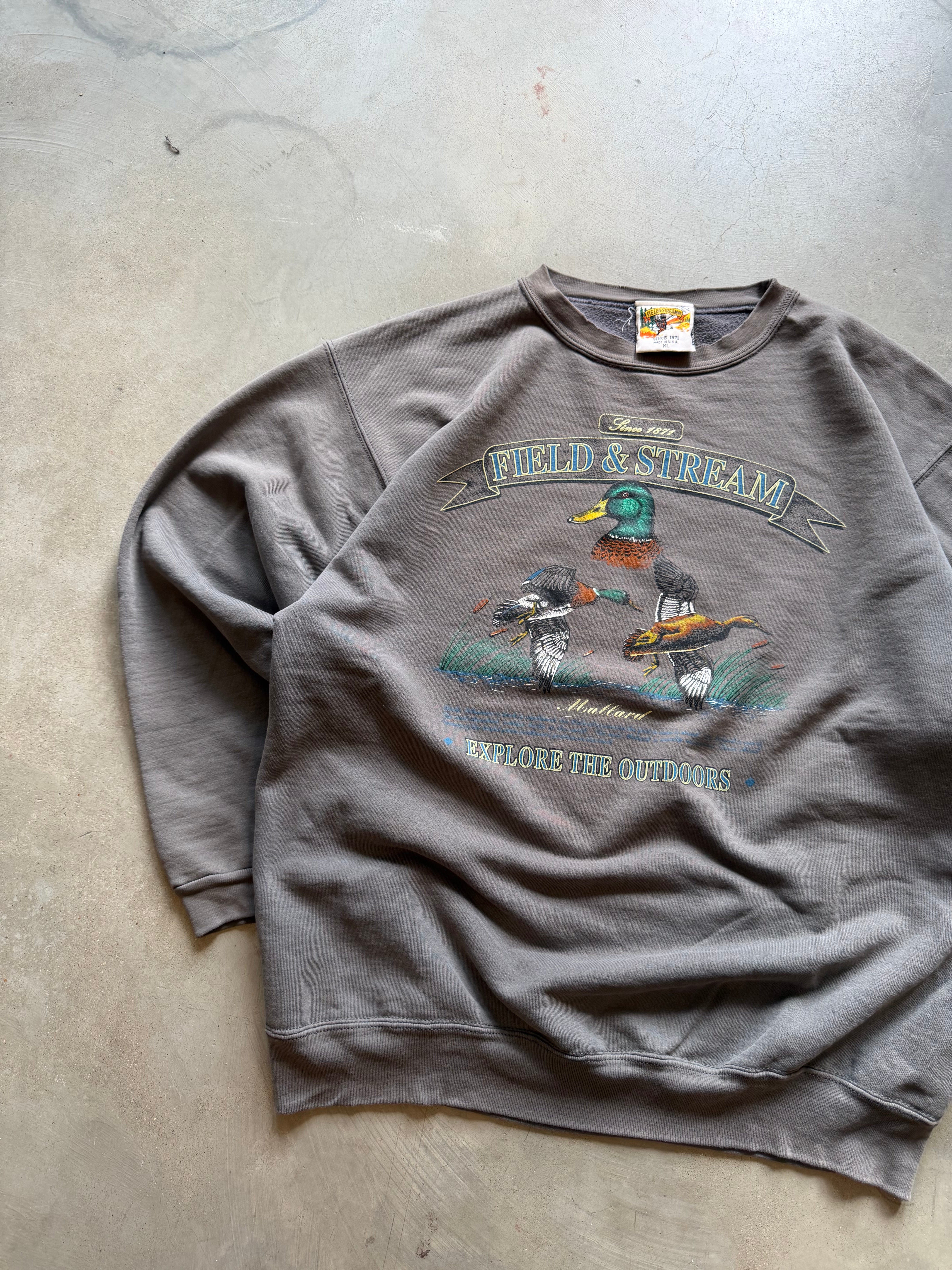 Vintage Field and Stream Duck Crewneck (XL)