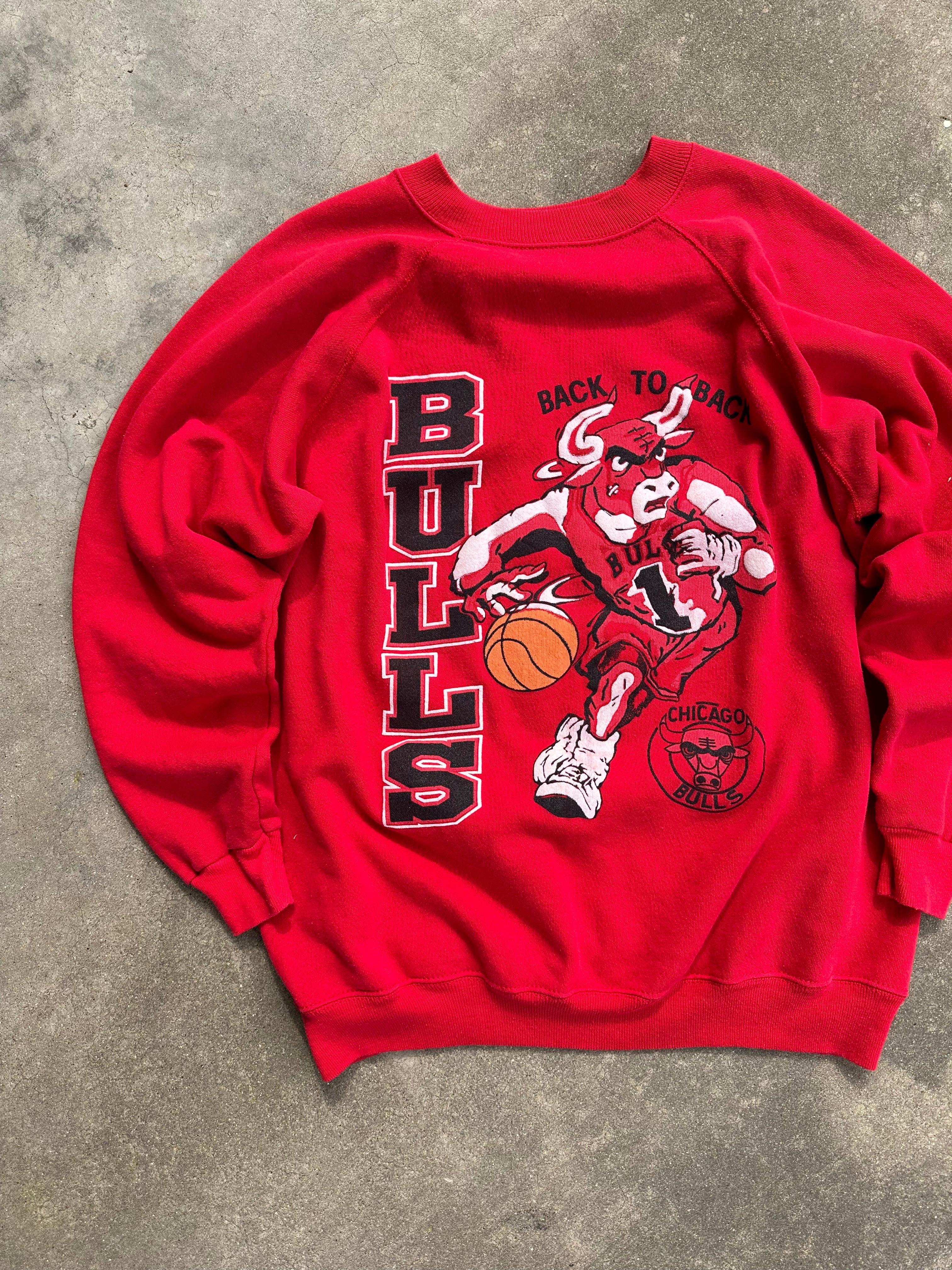 1980s Chicago Bulls Back 2 Back Crewneck (XL)