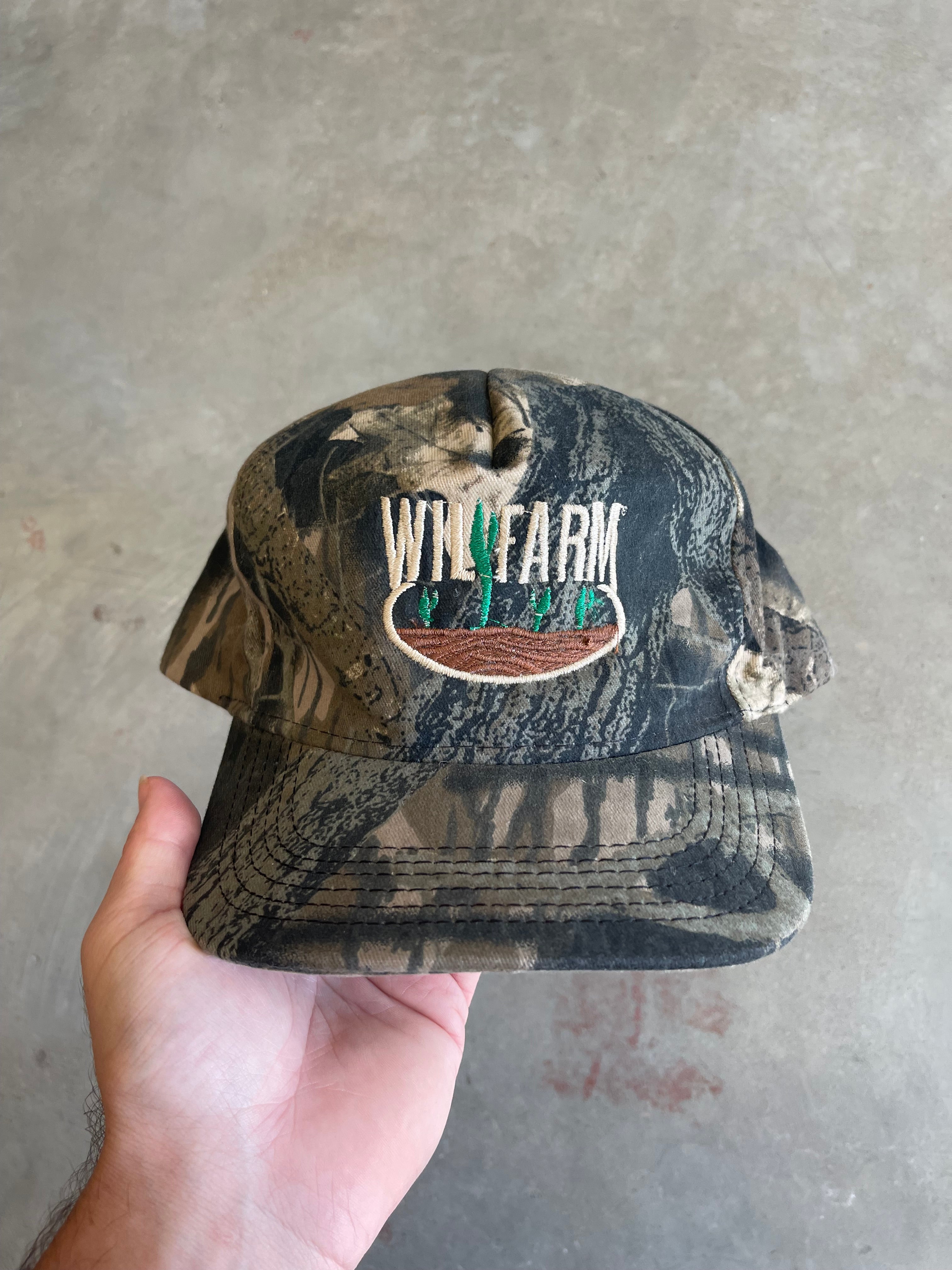Vintage Wily Farm Camo Hat